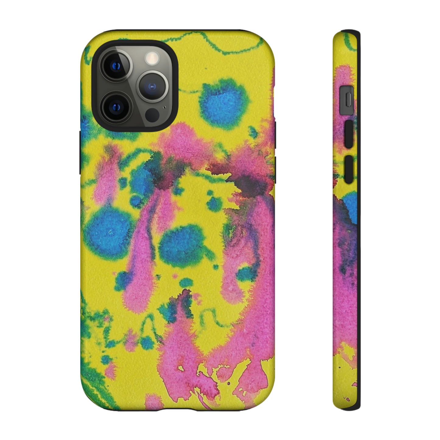 Color splashed premium-quality phone cases