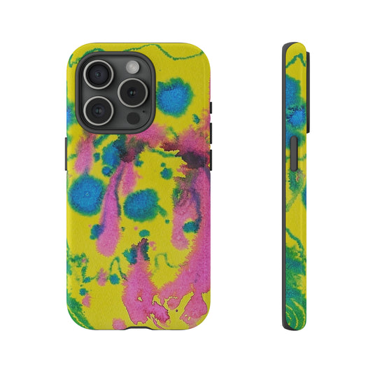 Color splashed premium-quality phone cases