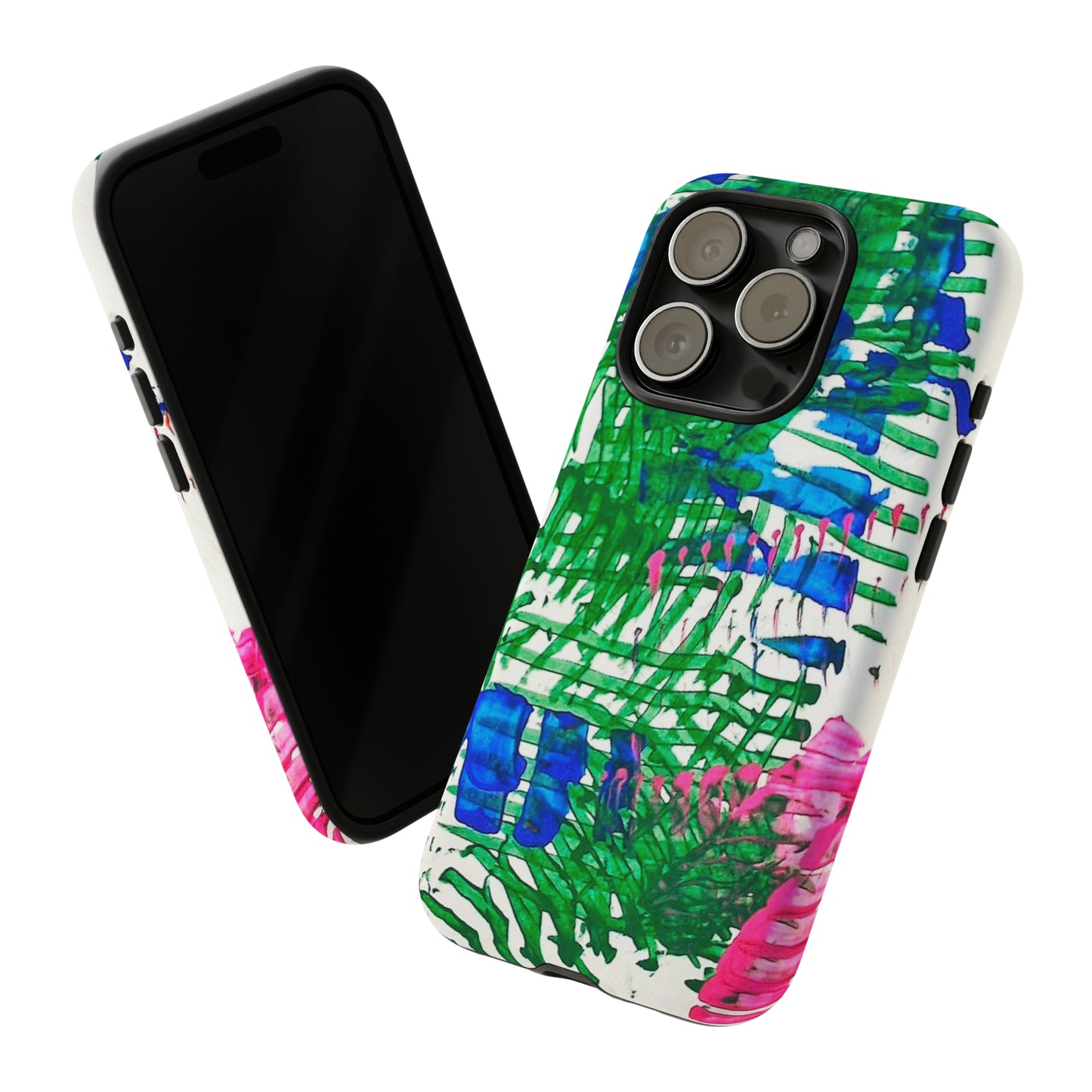 Nature-inspired painted premium-quality protective phone cases