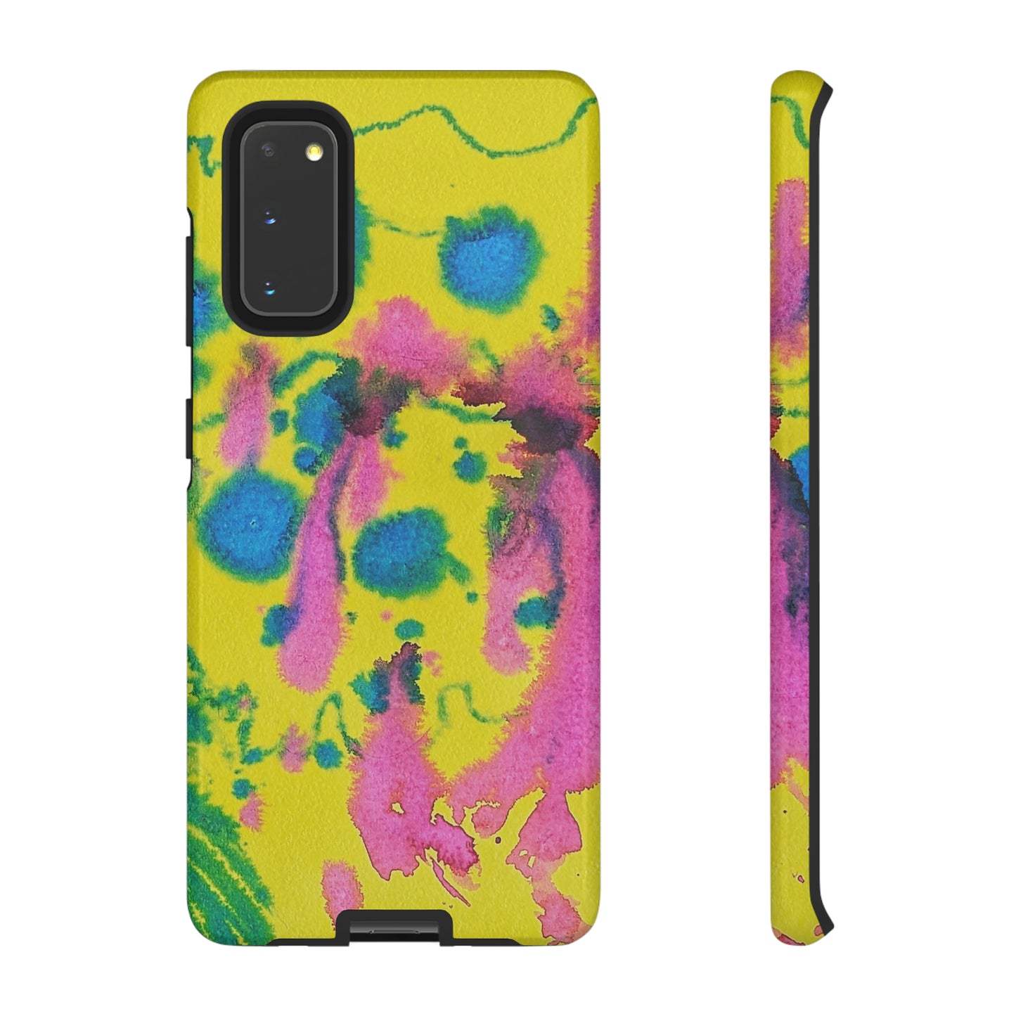 Color splashed premium-quality phone cases