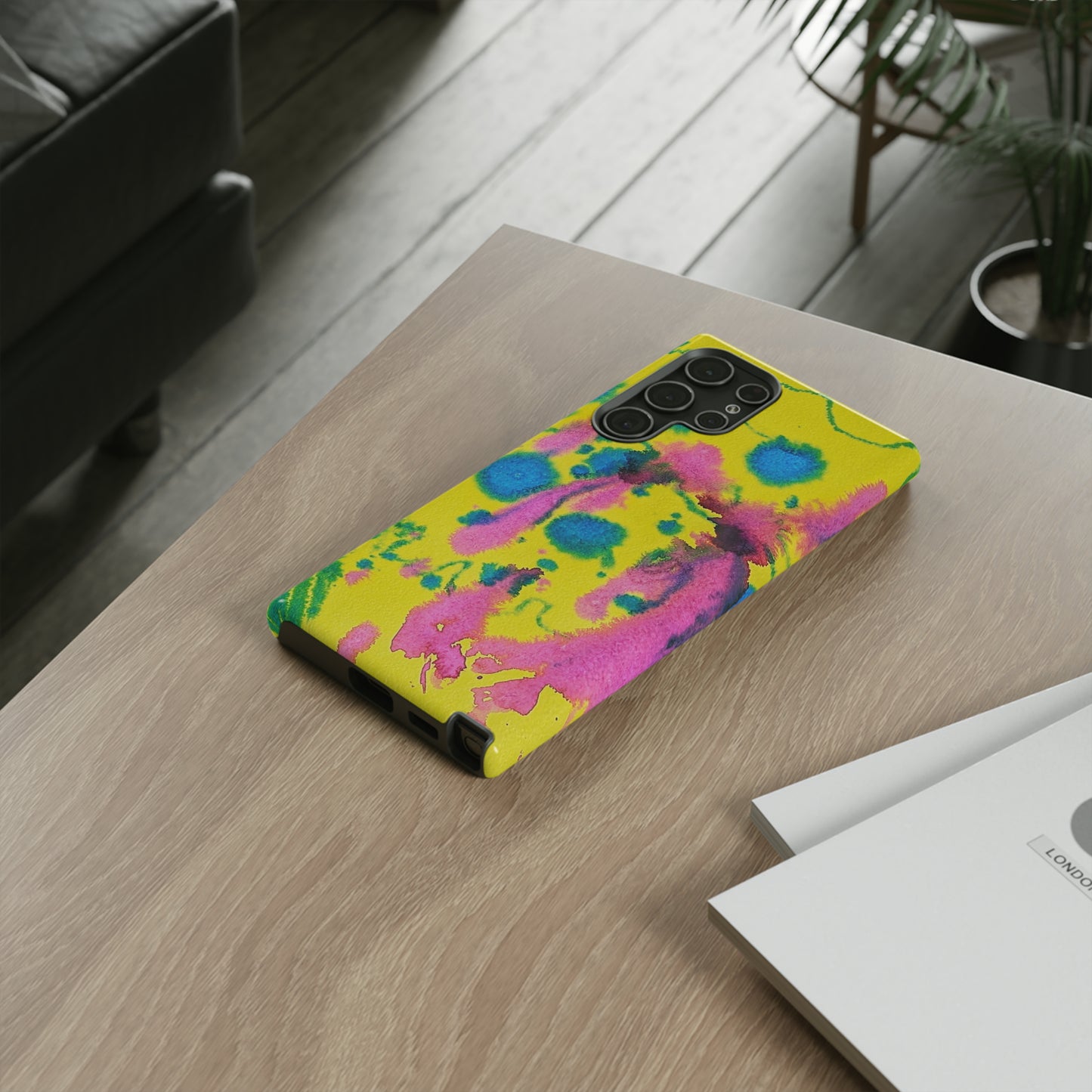 Color splashed premium-quality phone cases