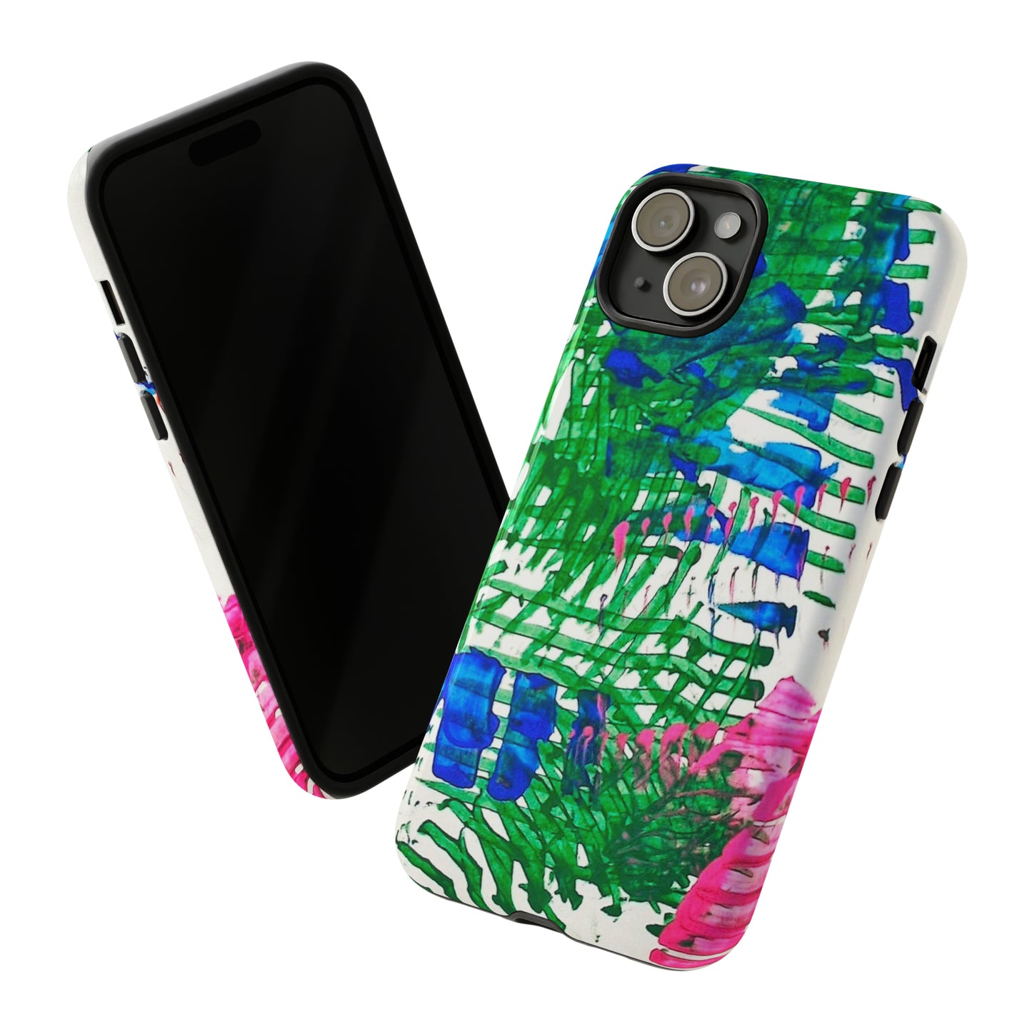 Nature-inspired painted premium-quality protective phone cases