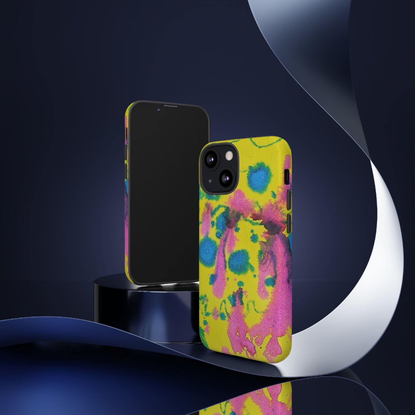 Color splashed premium-quality phone cases