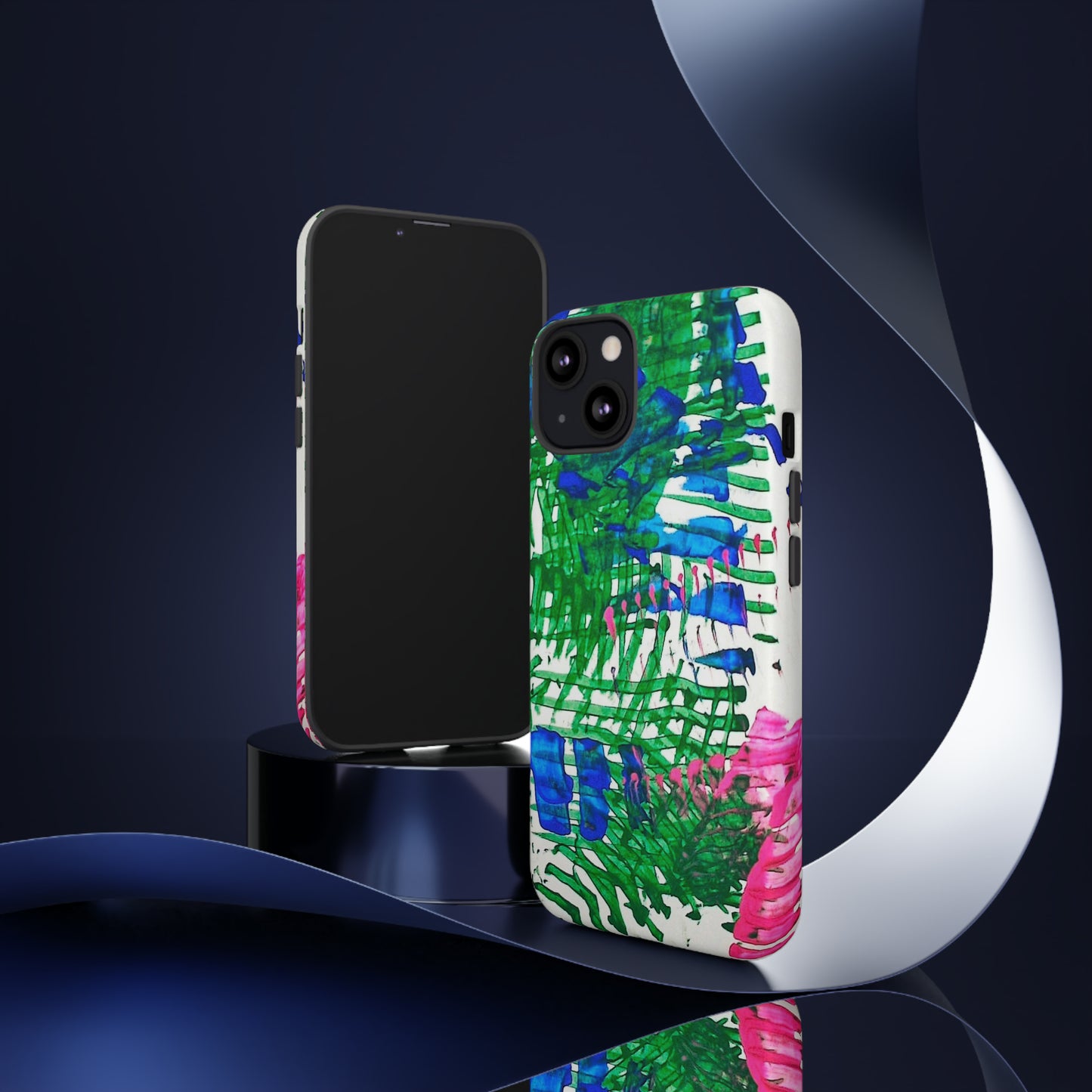 Nature-inspired painted premium-quality protective phone cases