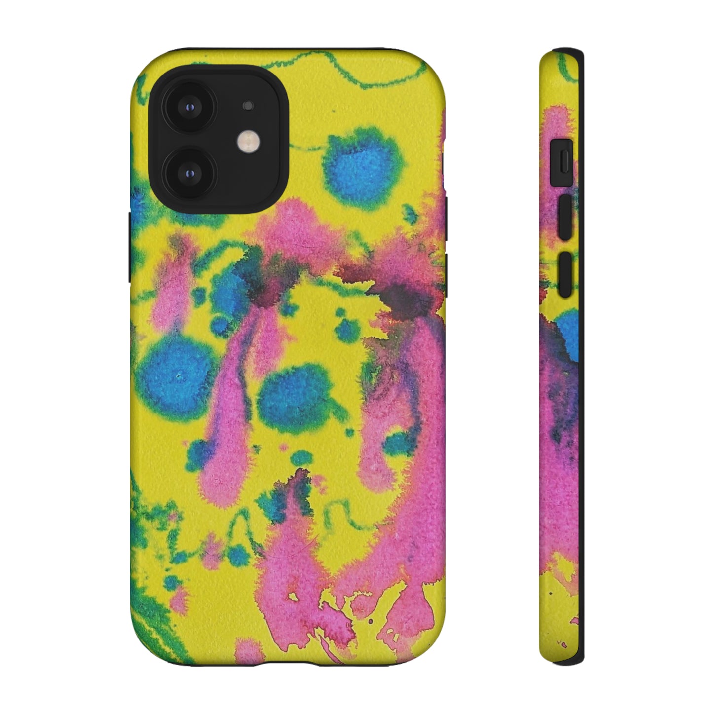 Color splashed premium-quality phone cases