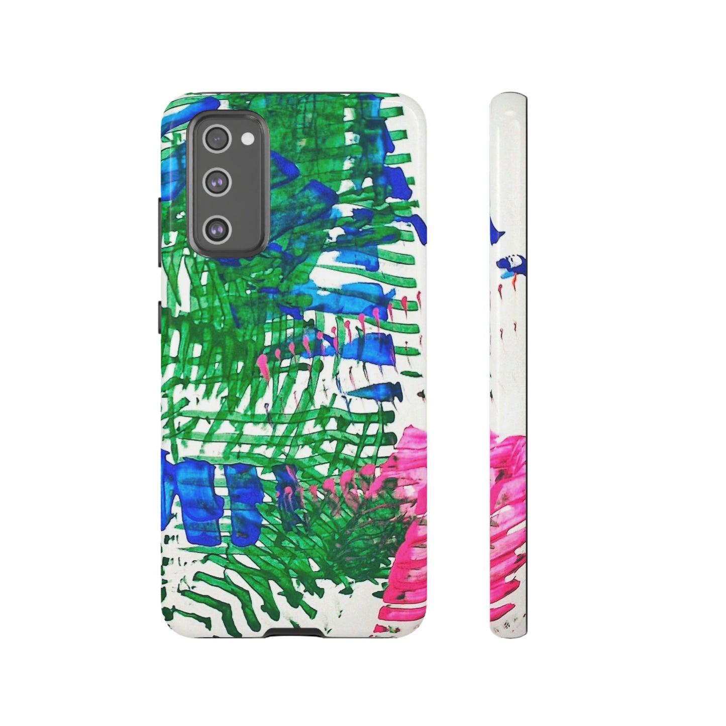 Nature-inspired painted premium-quality protective phone cases