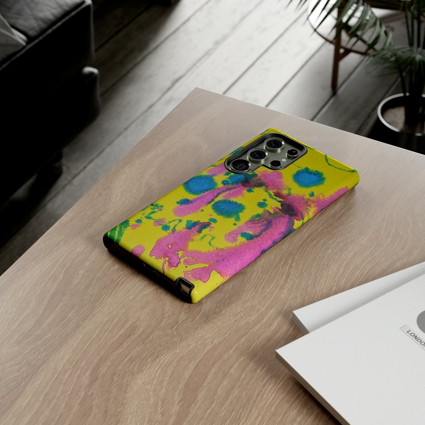 Color splashed premium-quality phone cases