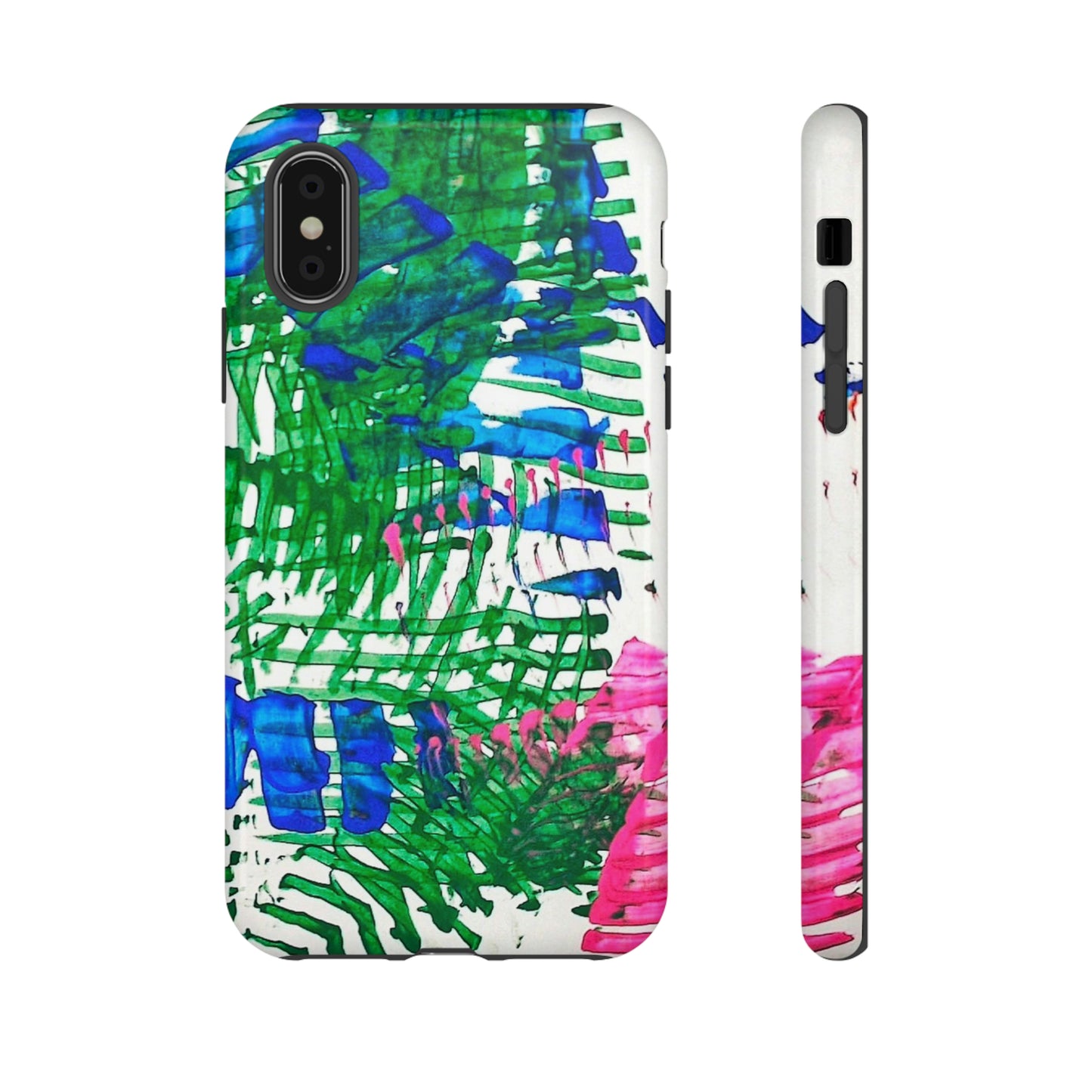 Nature-inspired painted premium-quality protective phone cases