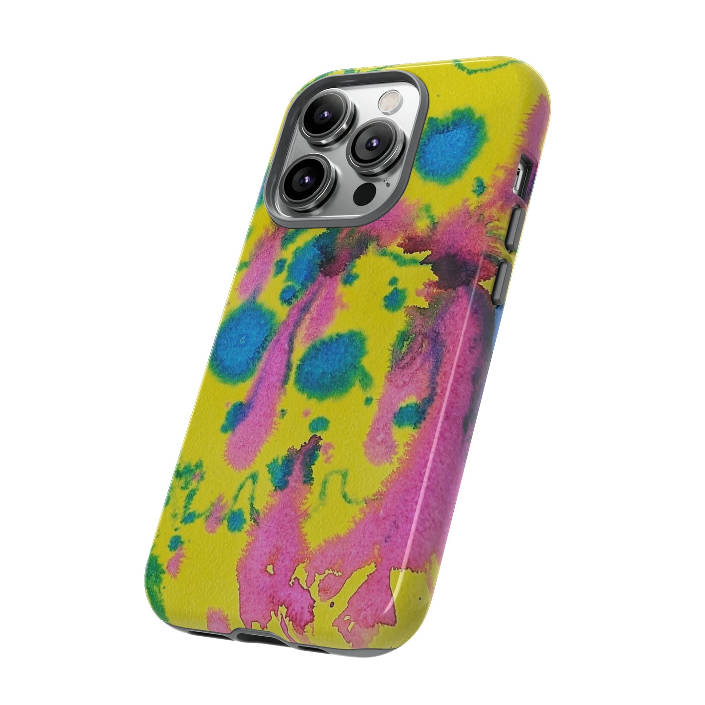 Color splashed premium-quality phone cases