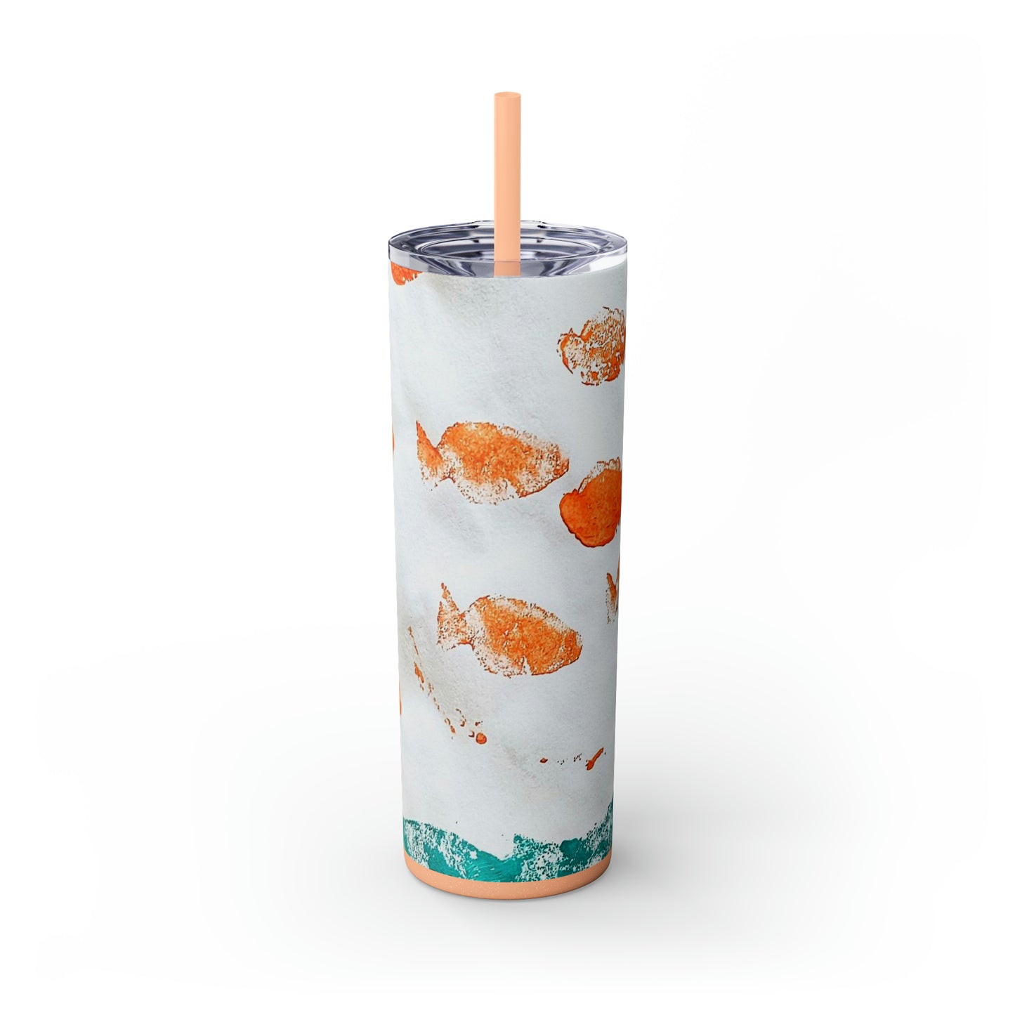 Goldfish Skinny Tumbler with Straw, 20oz