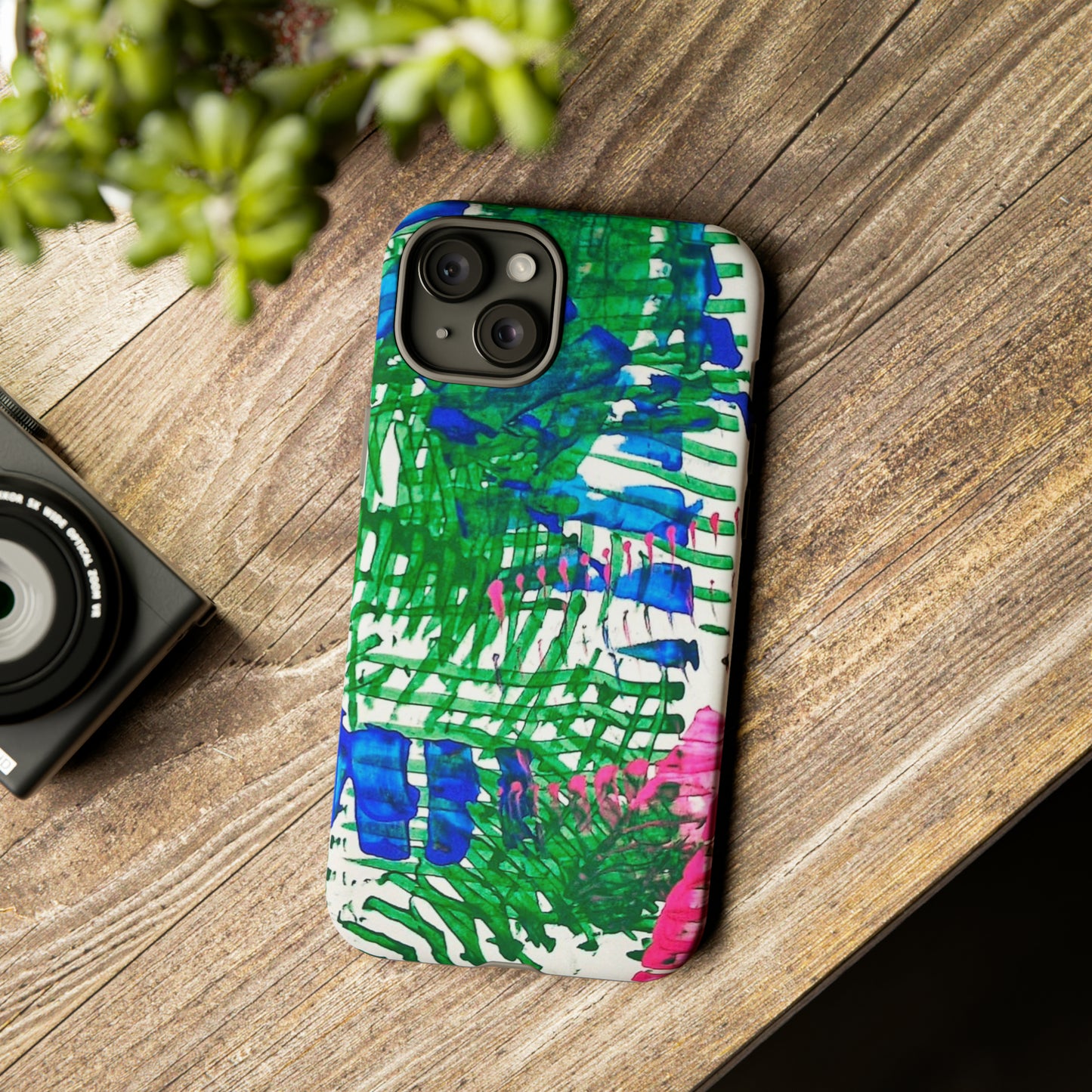 Nature-inspired painted premium-quality protective phone cases