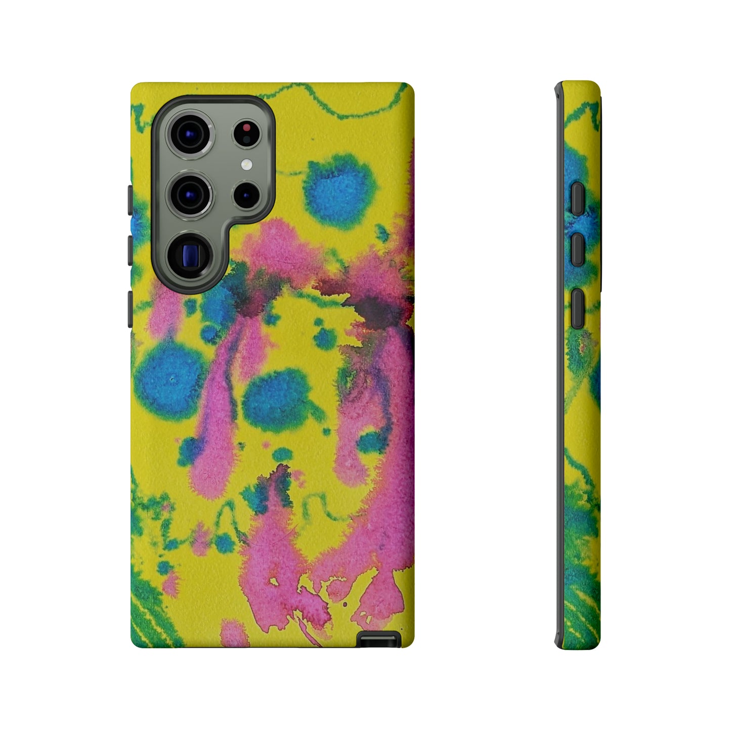 Color splashed premium-quality phone cases