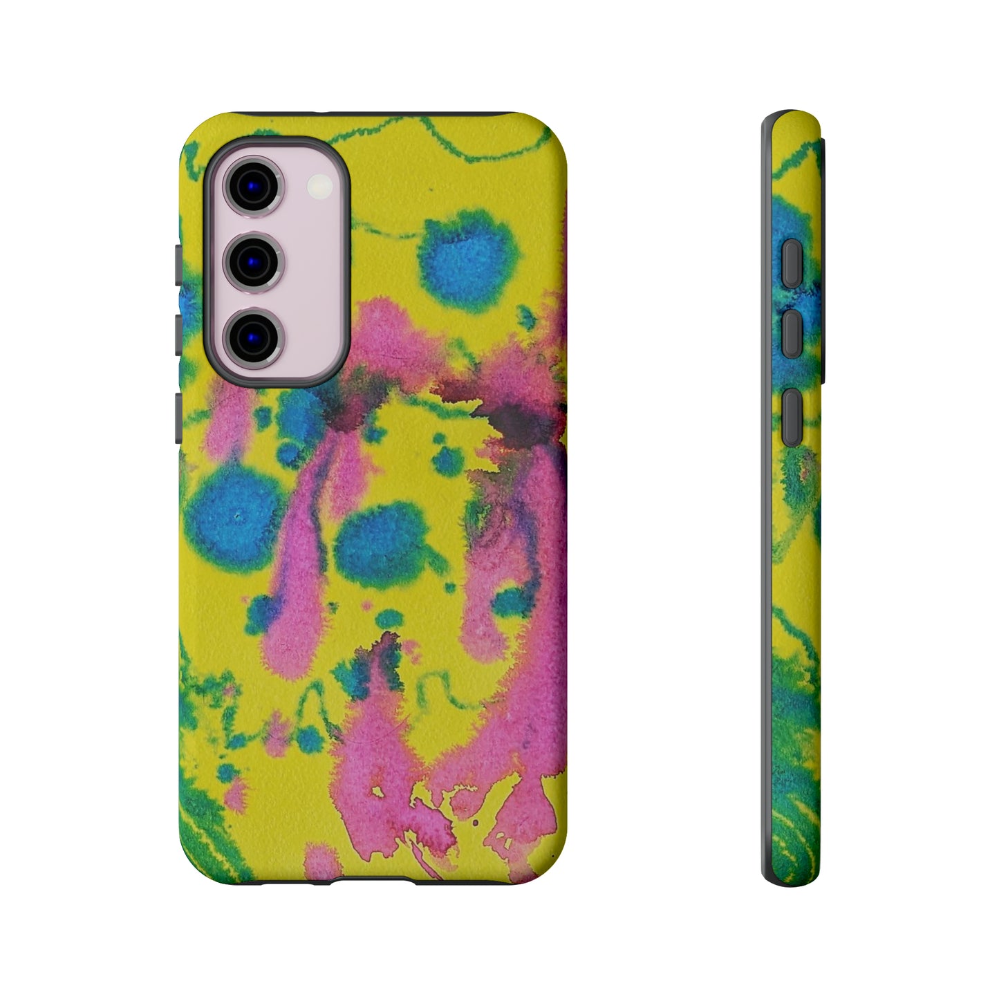 Color splashed premium-quality phone cases