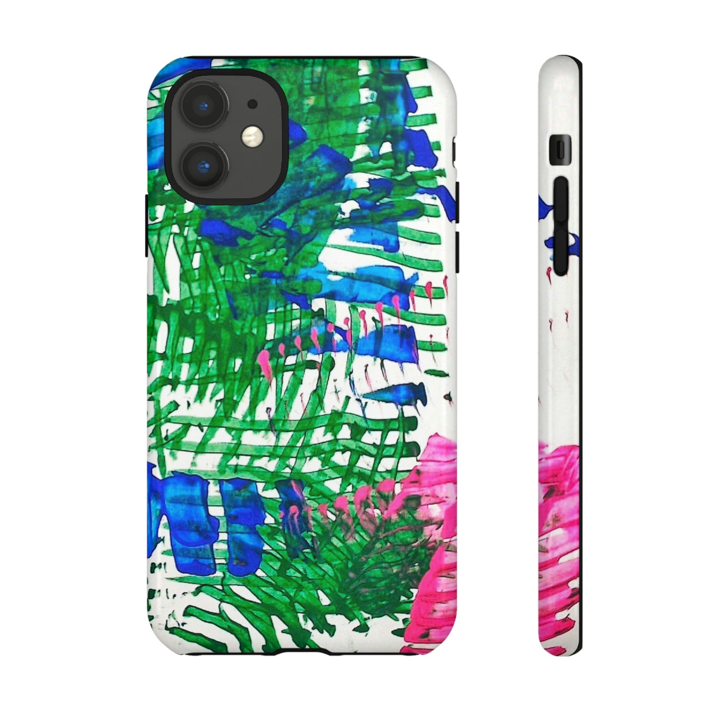 Nature-inspired painted premium-quality protective phone cases