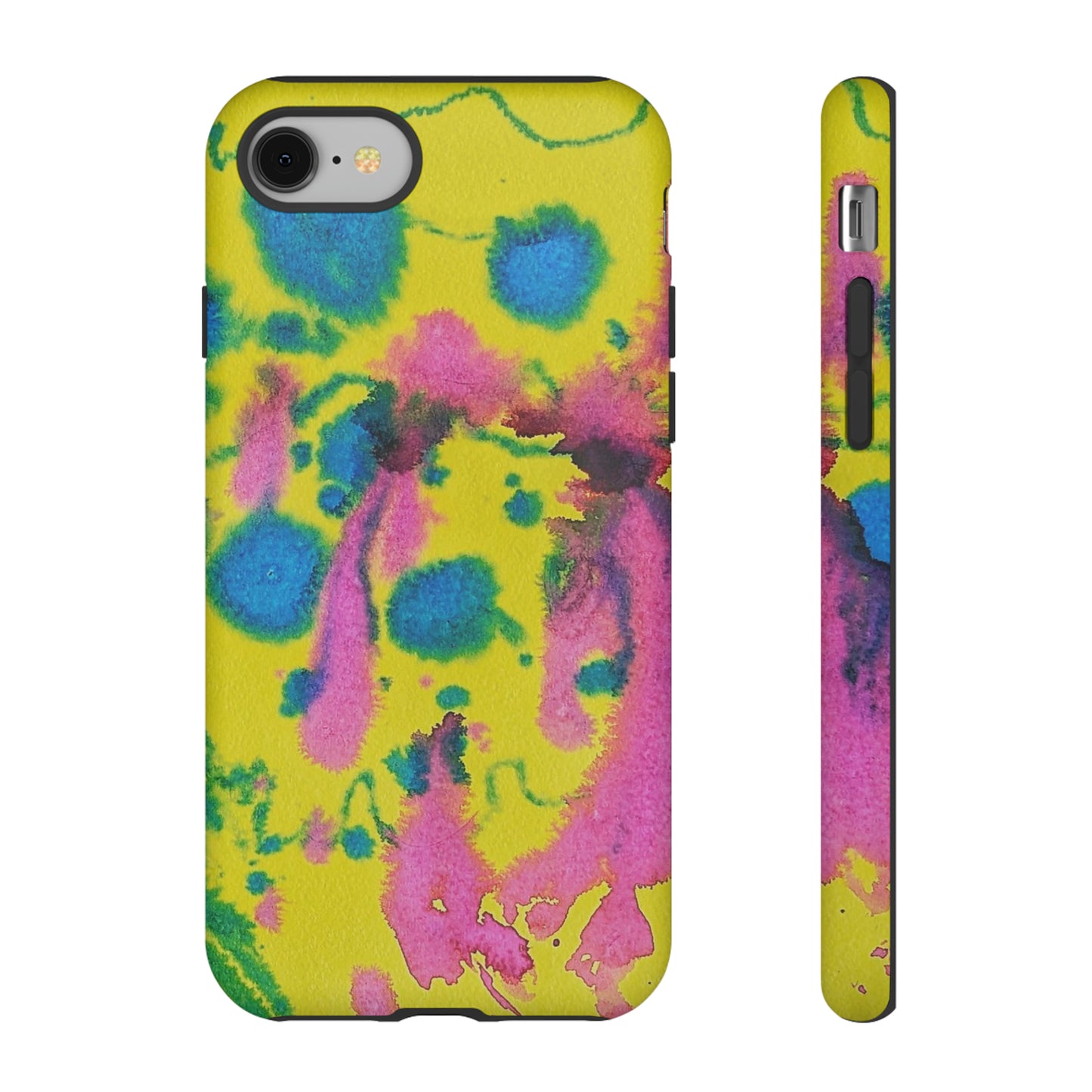 Color splashed premium-quality phone cases