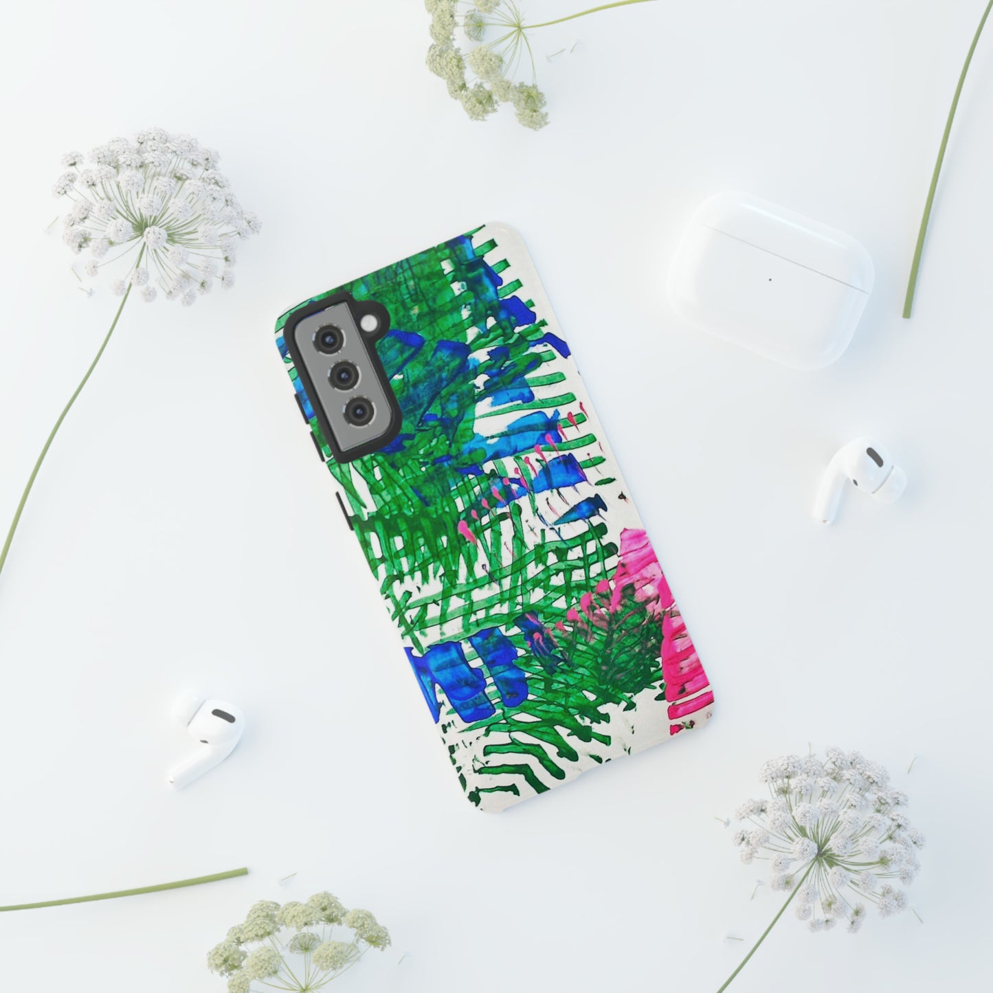 Nature-inspired painted premium-quality protective phone cases