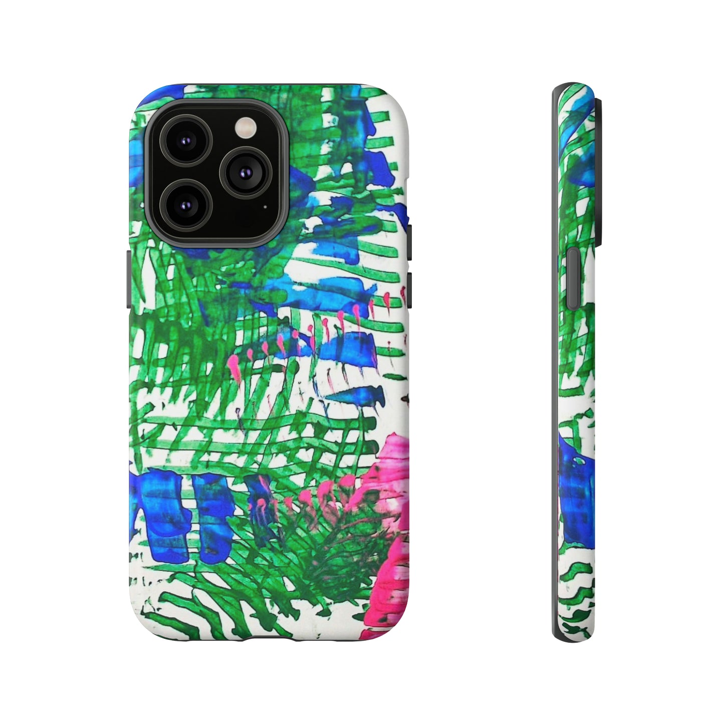 Nature-inspired painted premium-quality protective phone cases