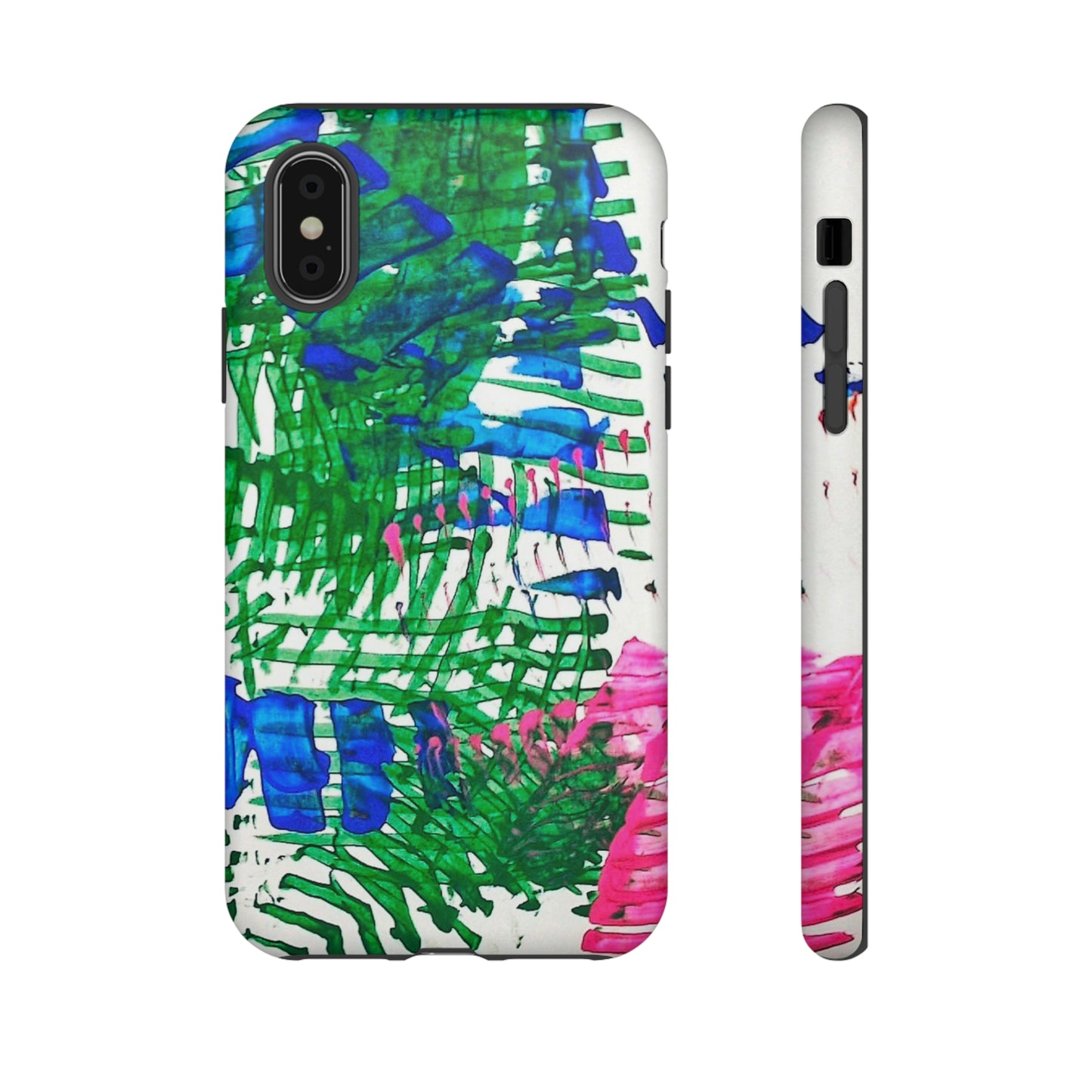 Nature-inspired painted premium-quality protective phone cases