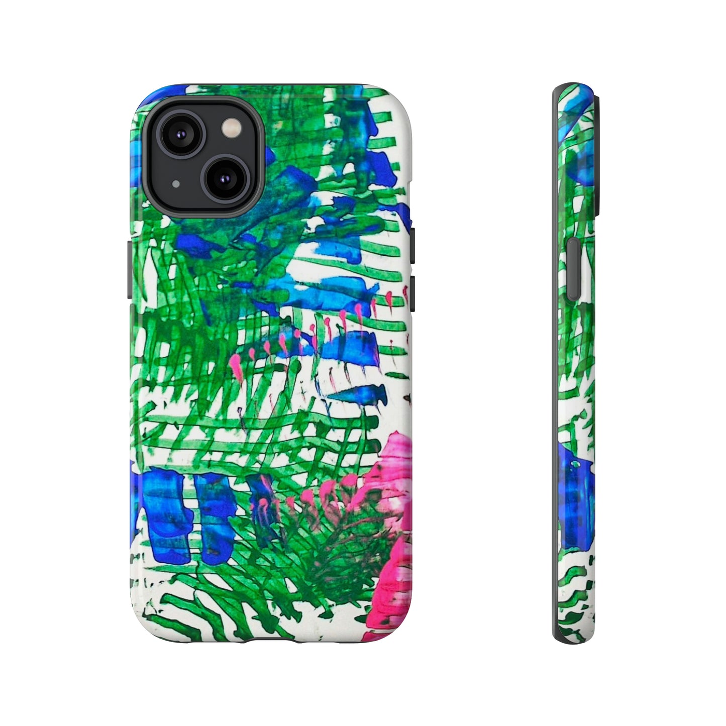 Nature-inspired painted premium-quality protective phone cases