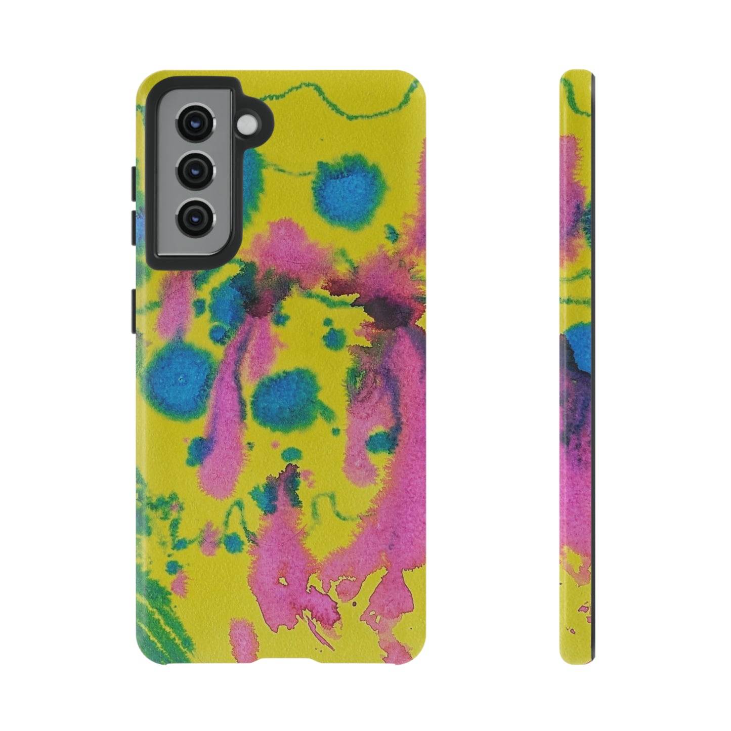 Color splashed premium-quality phone cases