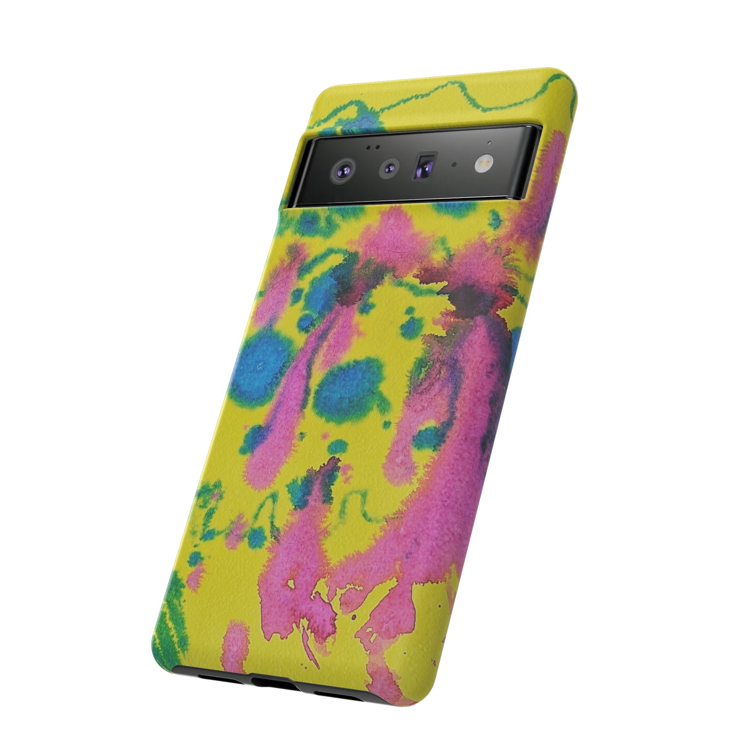 Color splashed premium-quality phone cases