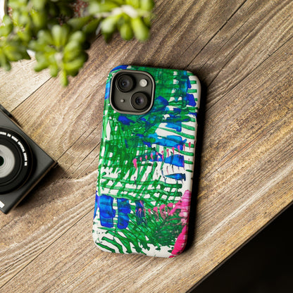 Nature-inspired painted premium-quality protective phone cases