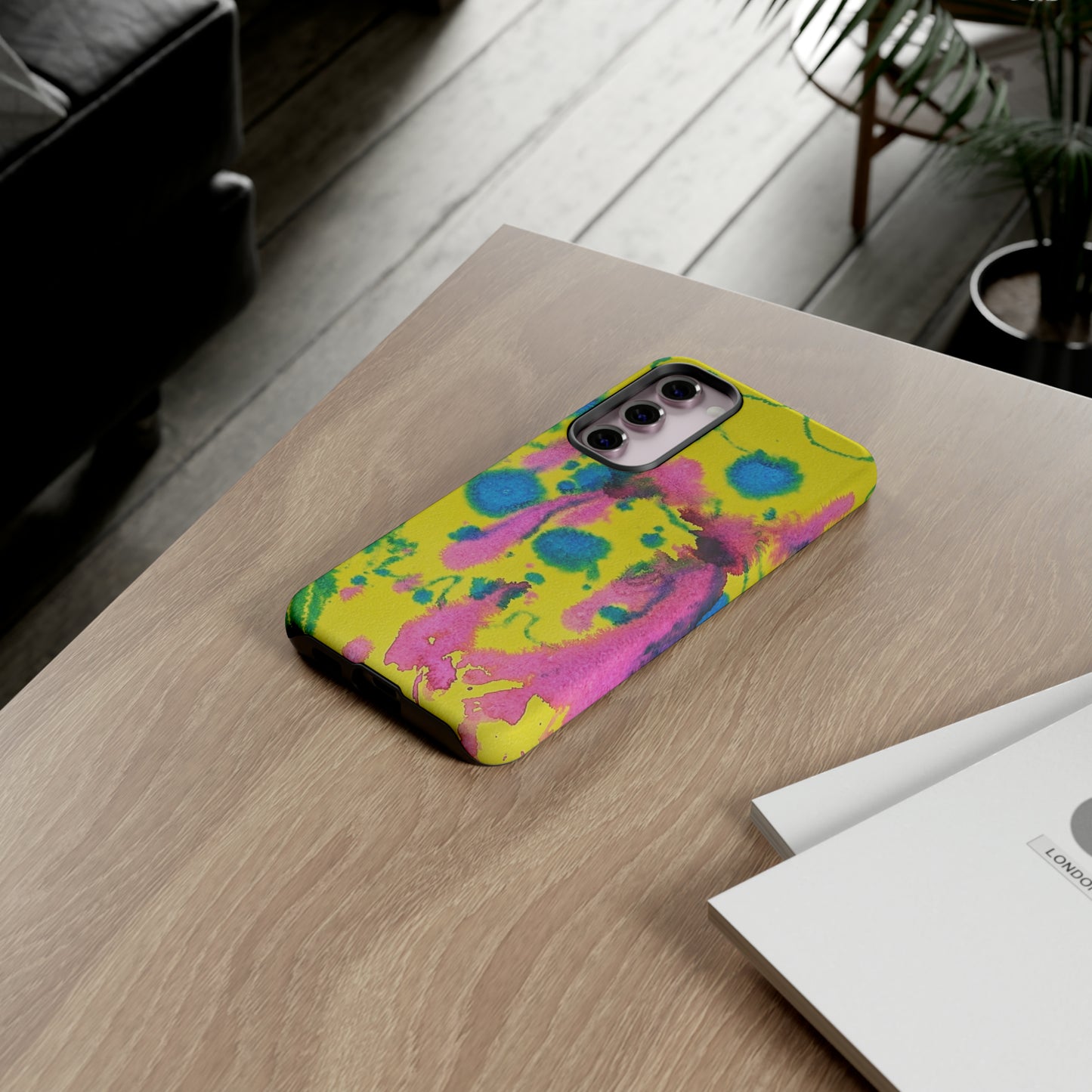 Color splashed premium-quality phone cases