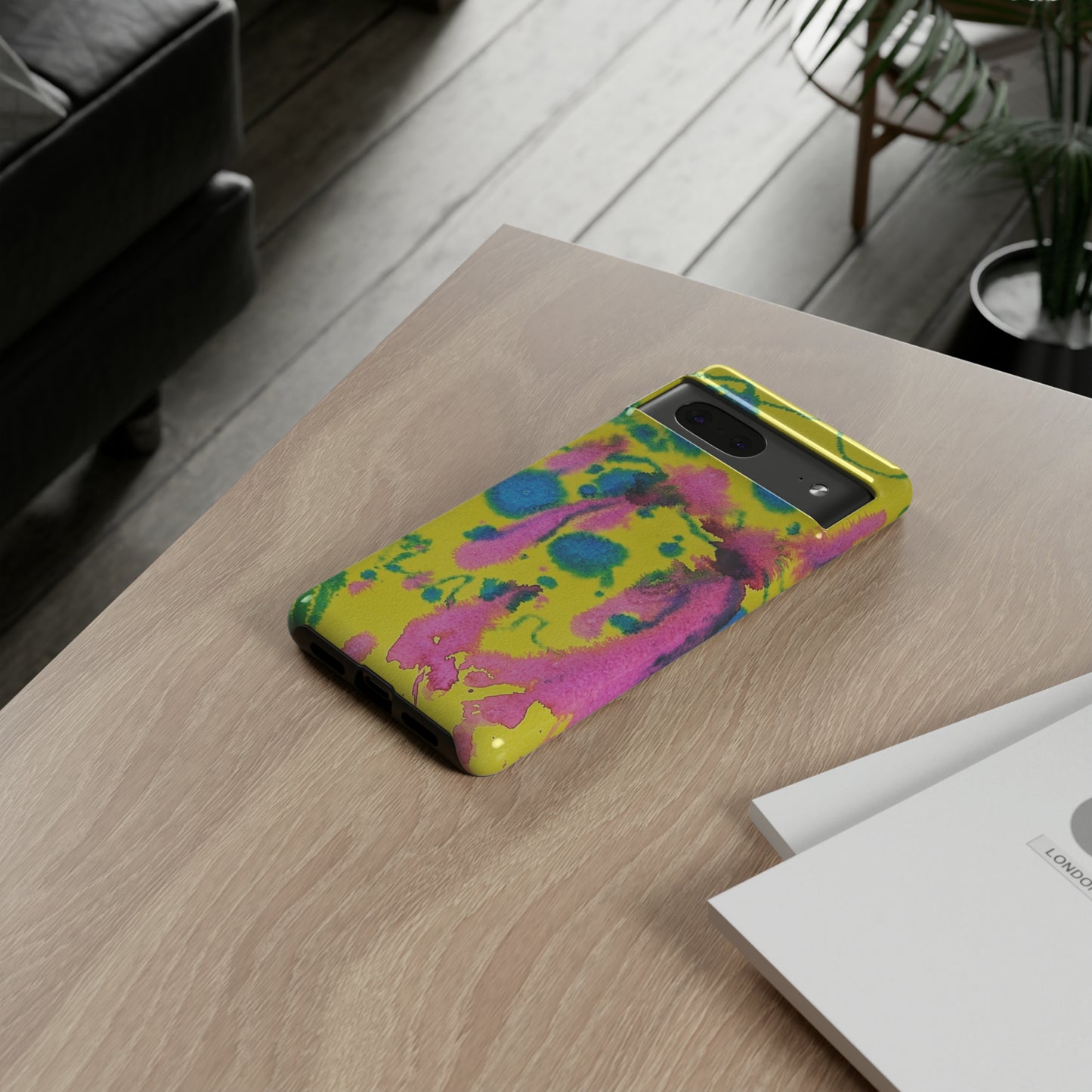 Color splashed premium-quality phone cases