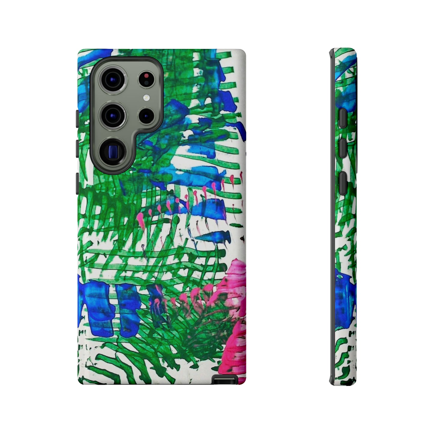 Nature-inspired painted premium-quality protective phone cases