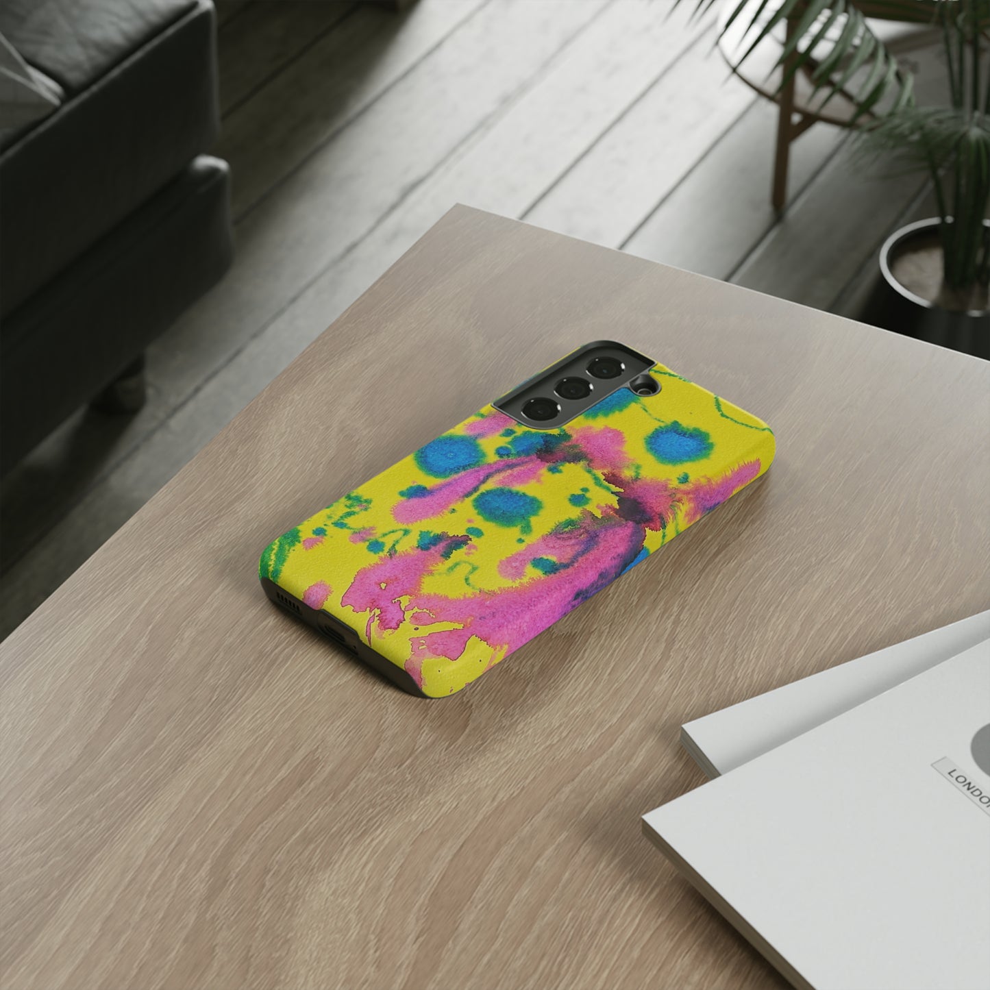 Color splashed premium-quality phone cases