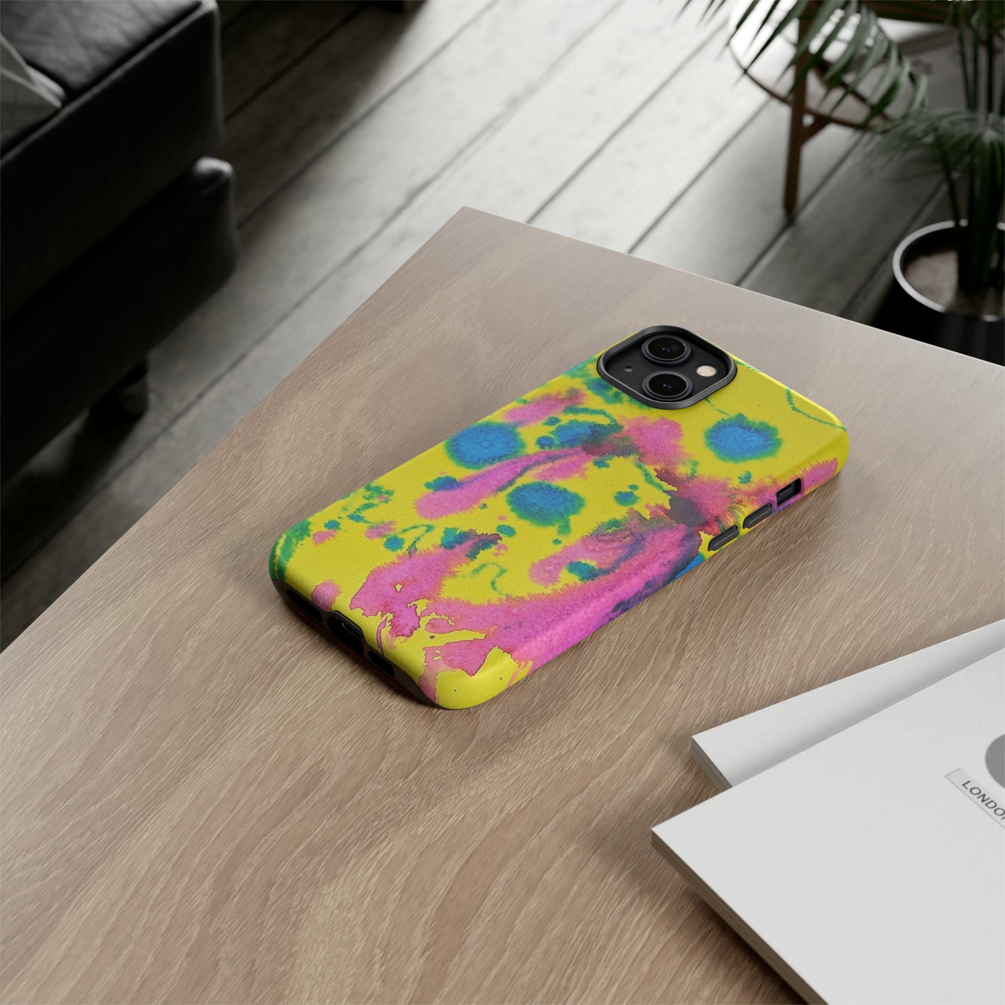 Color splashed premium-quality phone cases