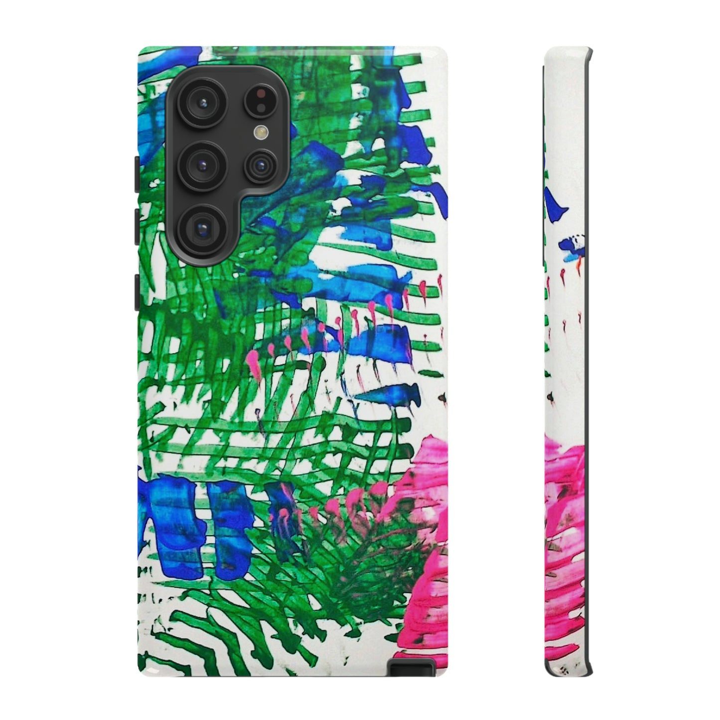 Nature-inspired painted premium-quality protective phone cases