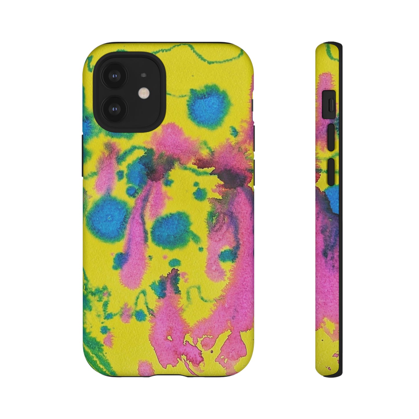 Color splashed premium-quality phone cases