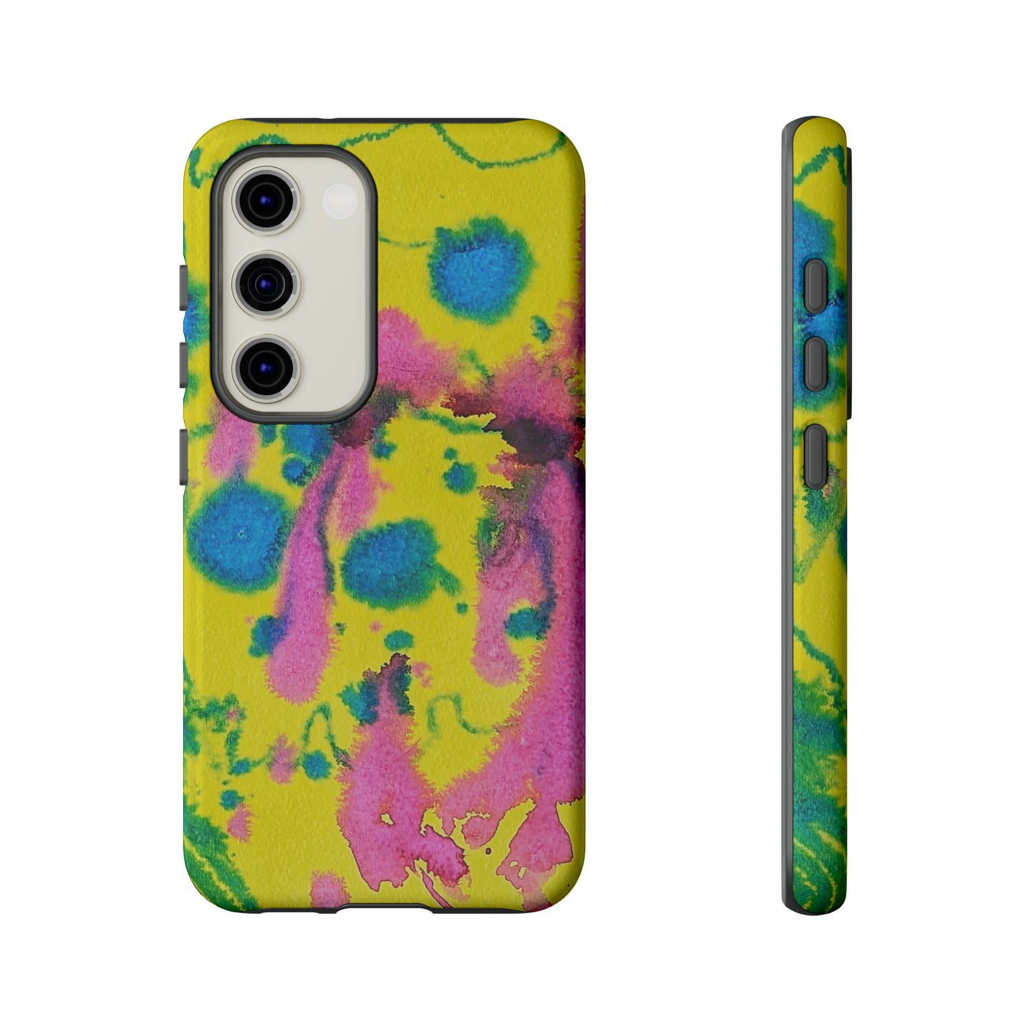 Color splashed premium-quality phone cases