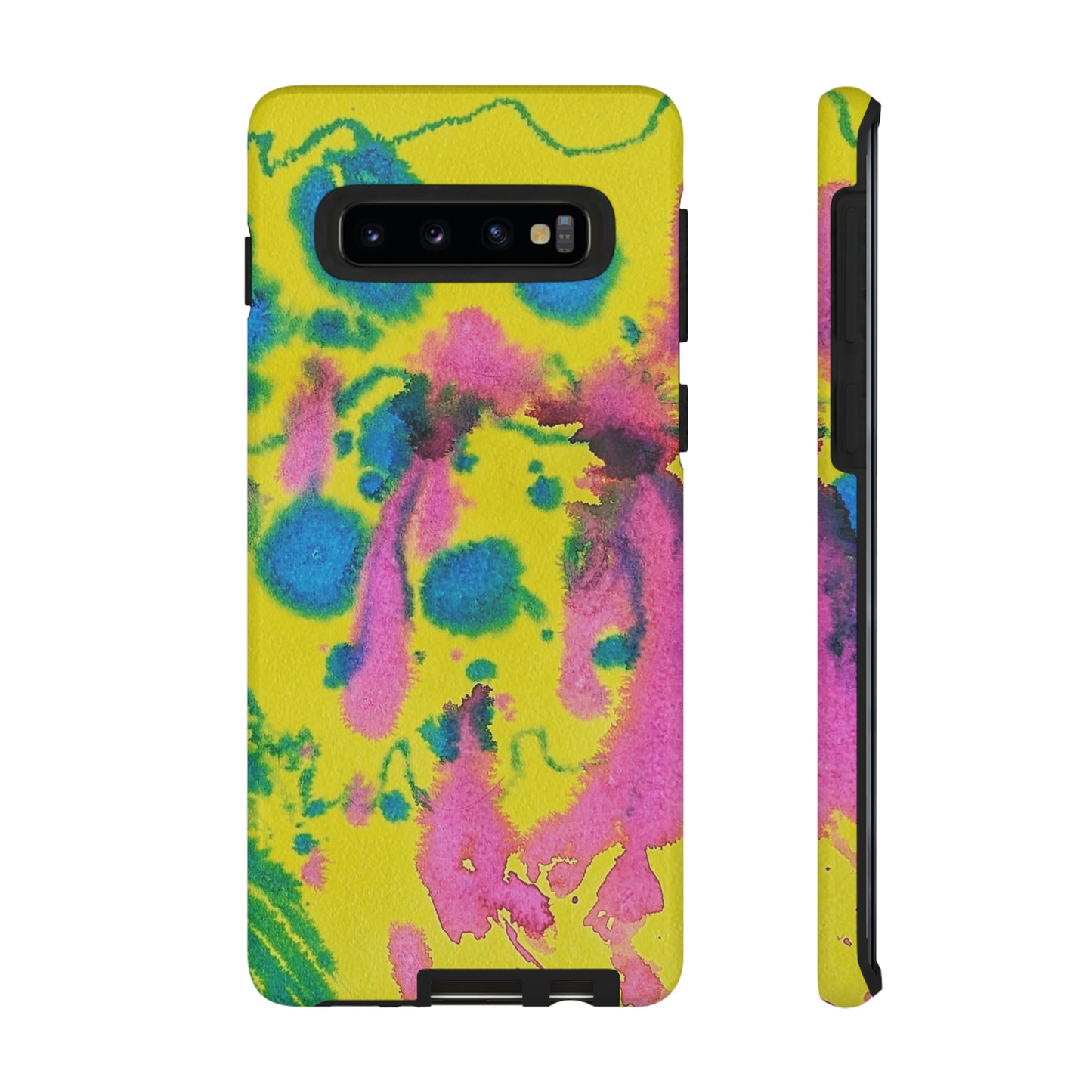 Color splashed premium-quality phone cases