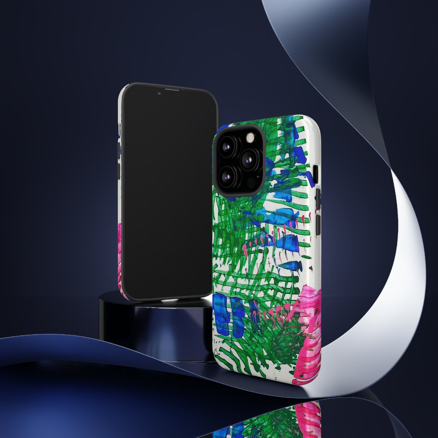 Nature-inspired painted premium-quality protective phone cases