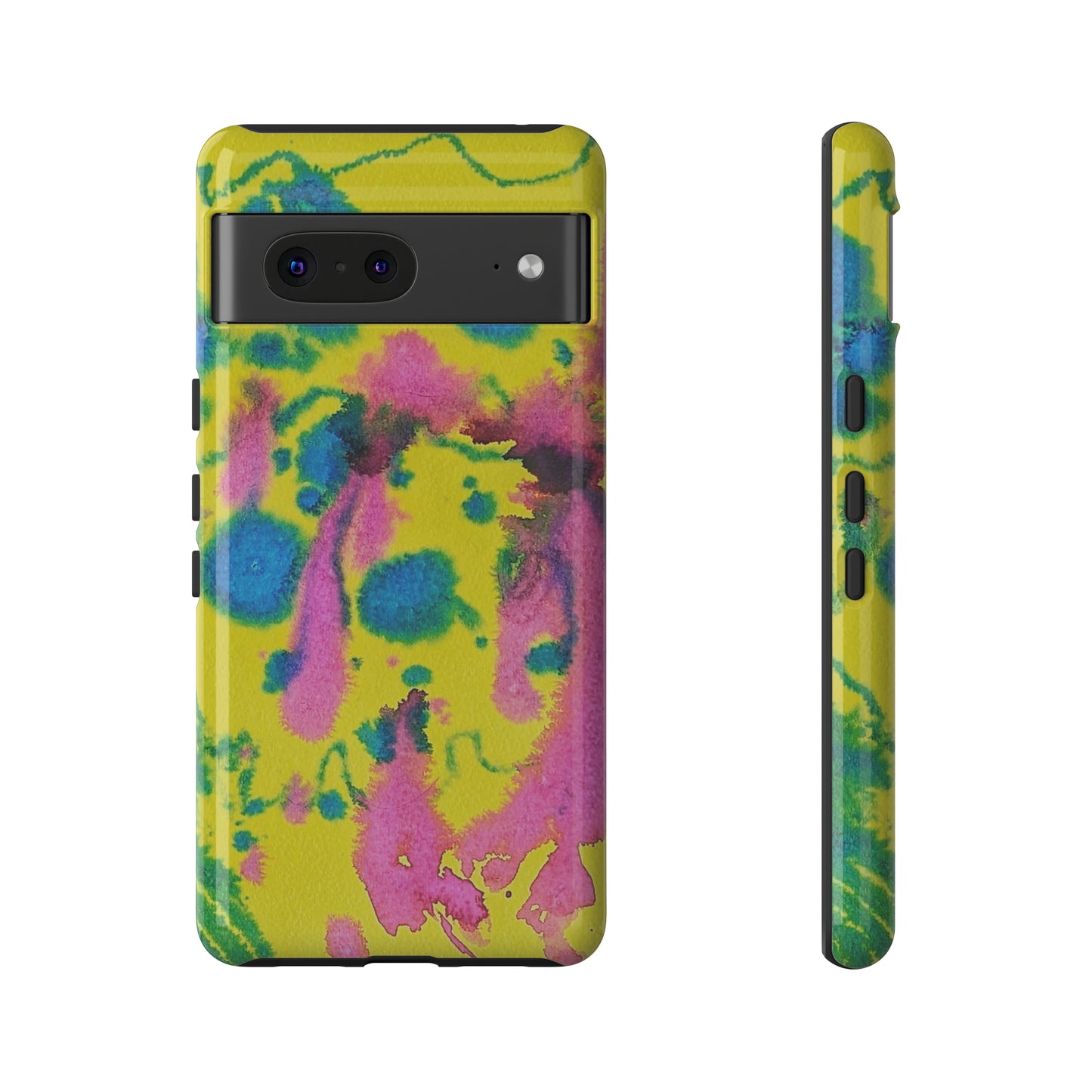 Color splashed premium-quality phone cases