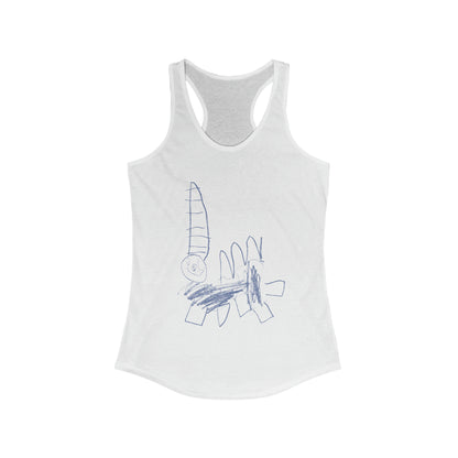 Sketched Unicorn Women's Racerback Tank