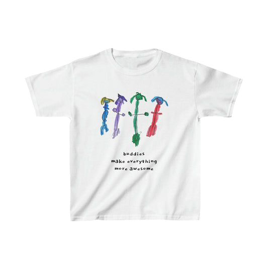 Buddies Are Awesome - Kids Heavy Cotton™ Tee