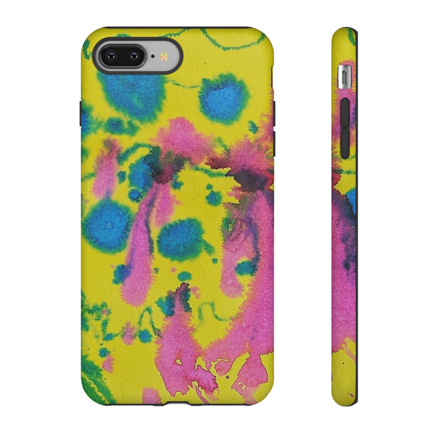 Color splashed premium-quality phone cases