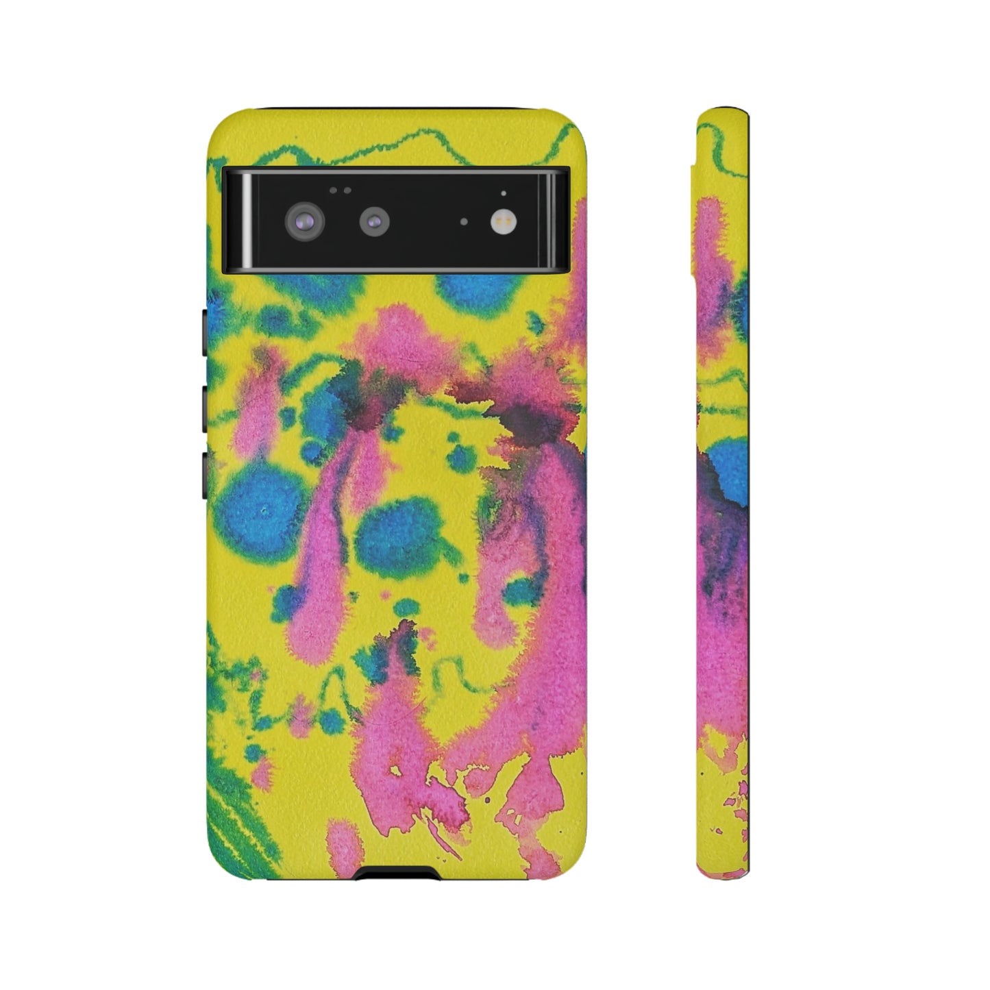 Color splashed premium-quality phone cases