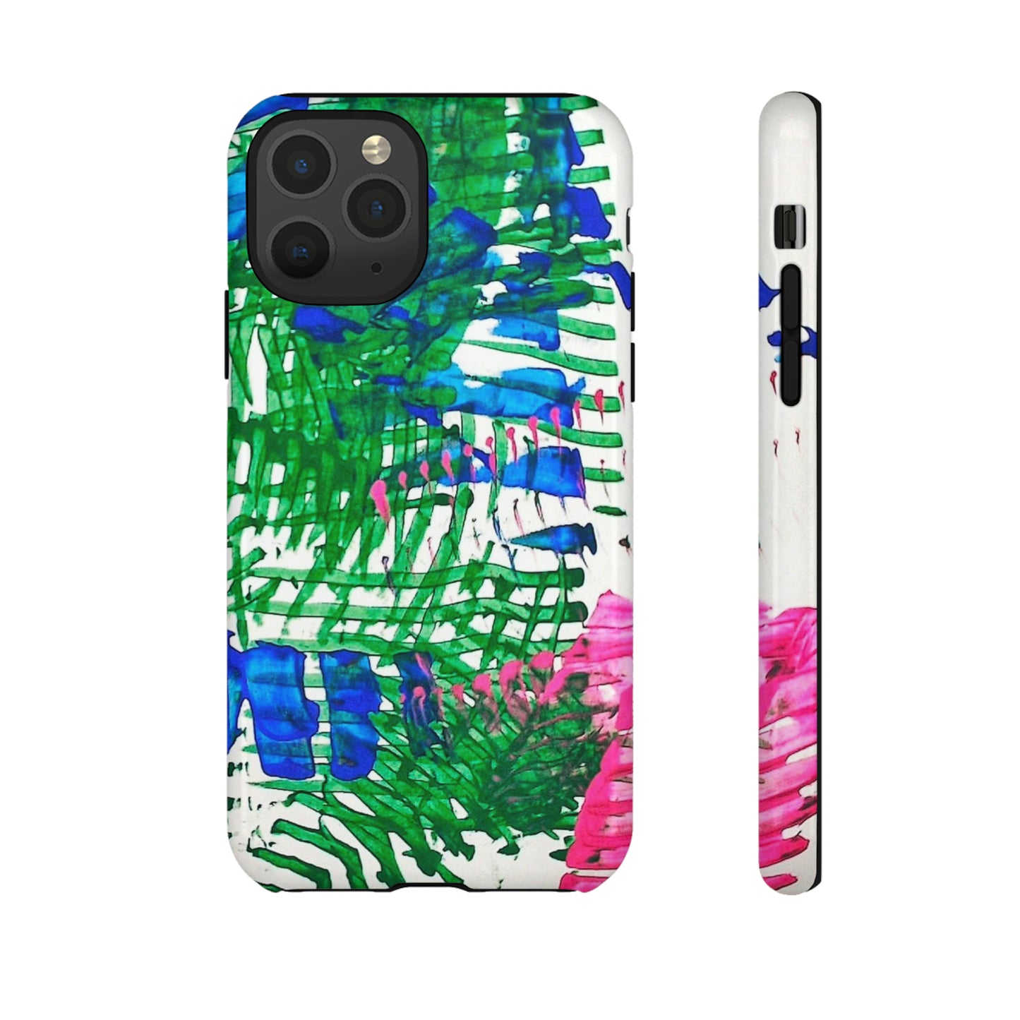 Nature-inspired painted premium-quality protective phone cases