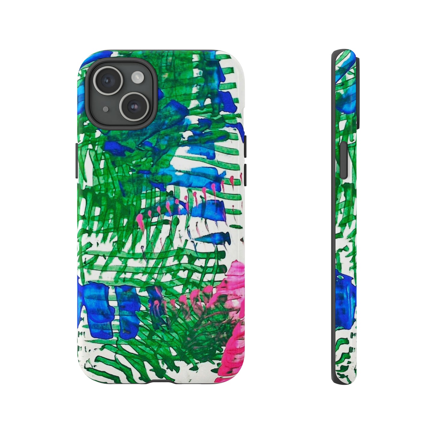 Nature-inspired painted premium-quality protective phone cases