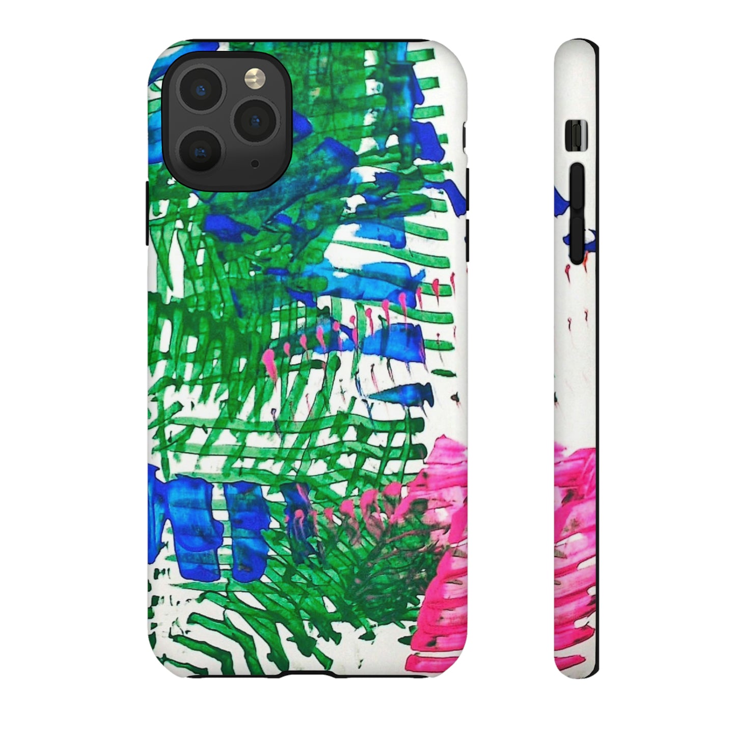 Nature-inspired painted premium-quality protective phone cases