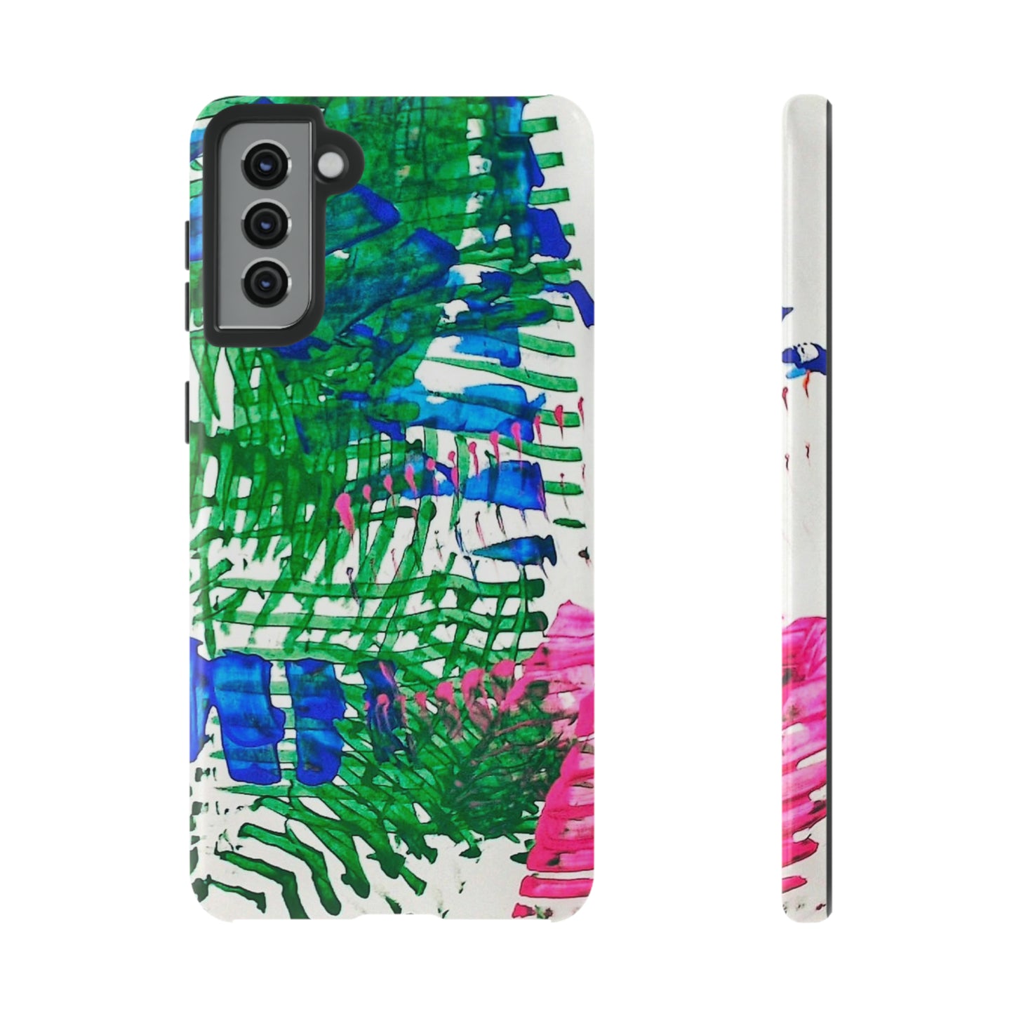 Nature-inspired painted premium-quality protective phone cases