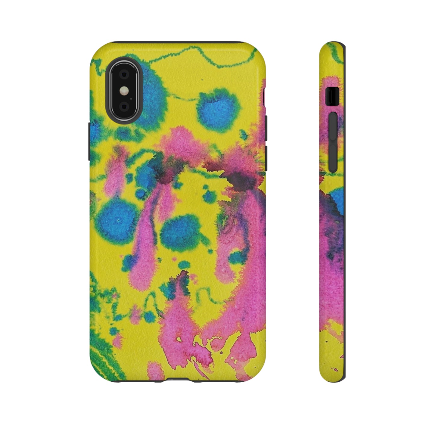 Color splashed premium-quality phone cases