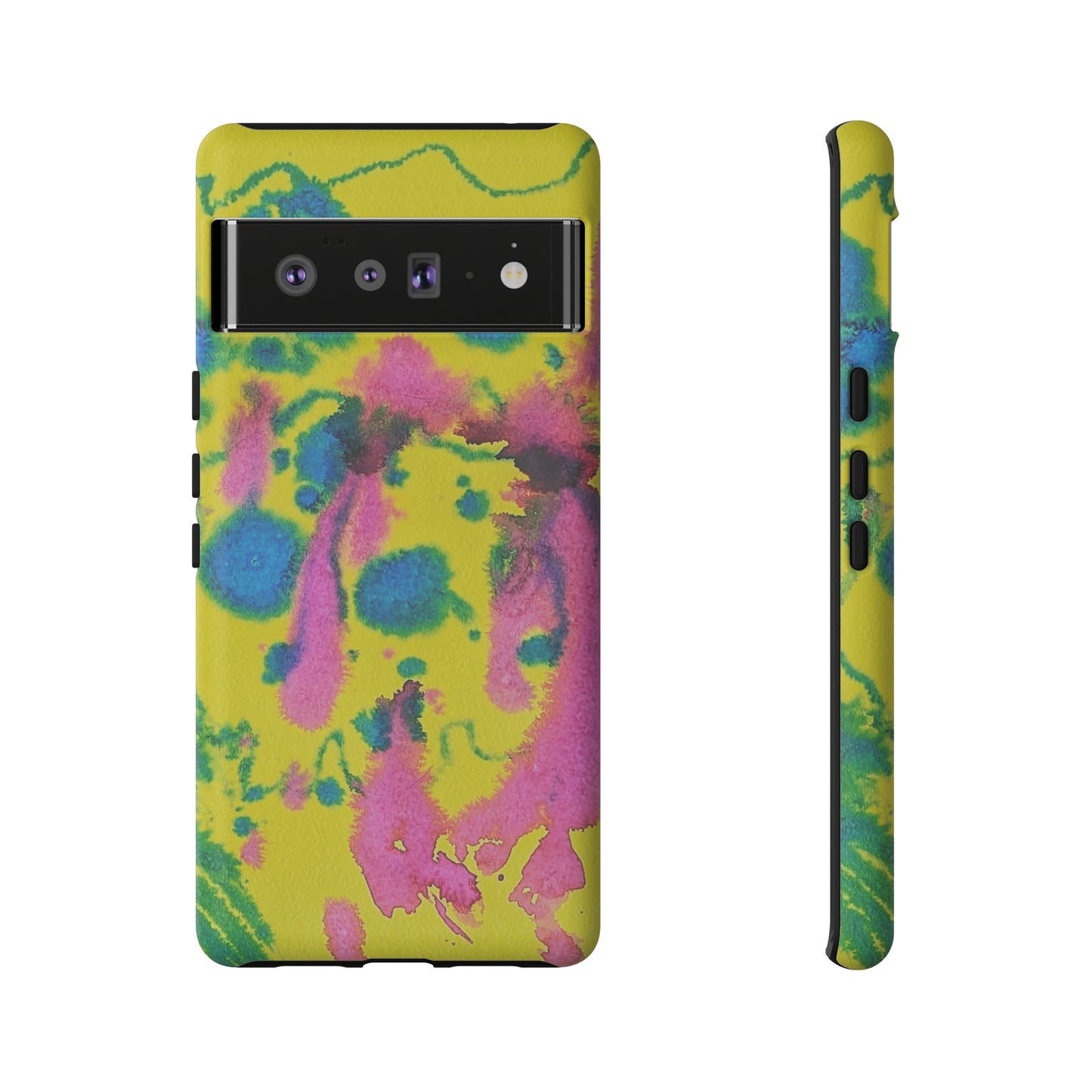 Color splashed premium-quality phone cases