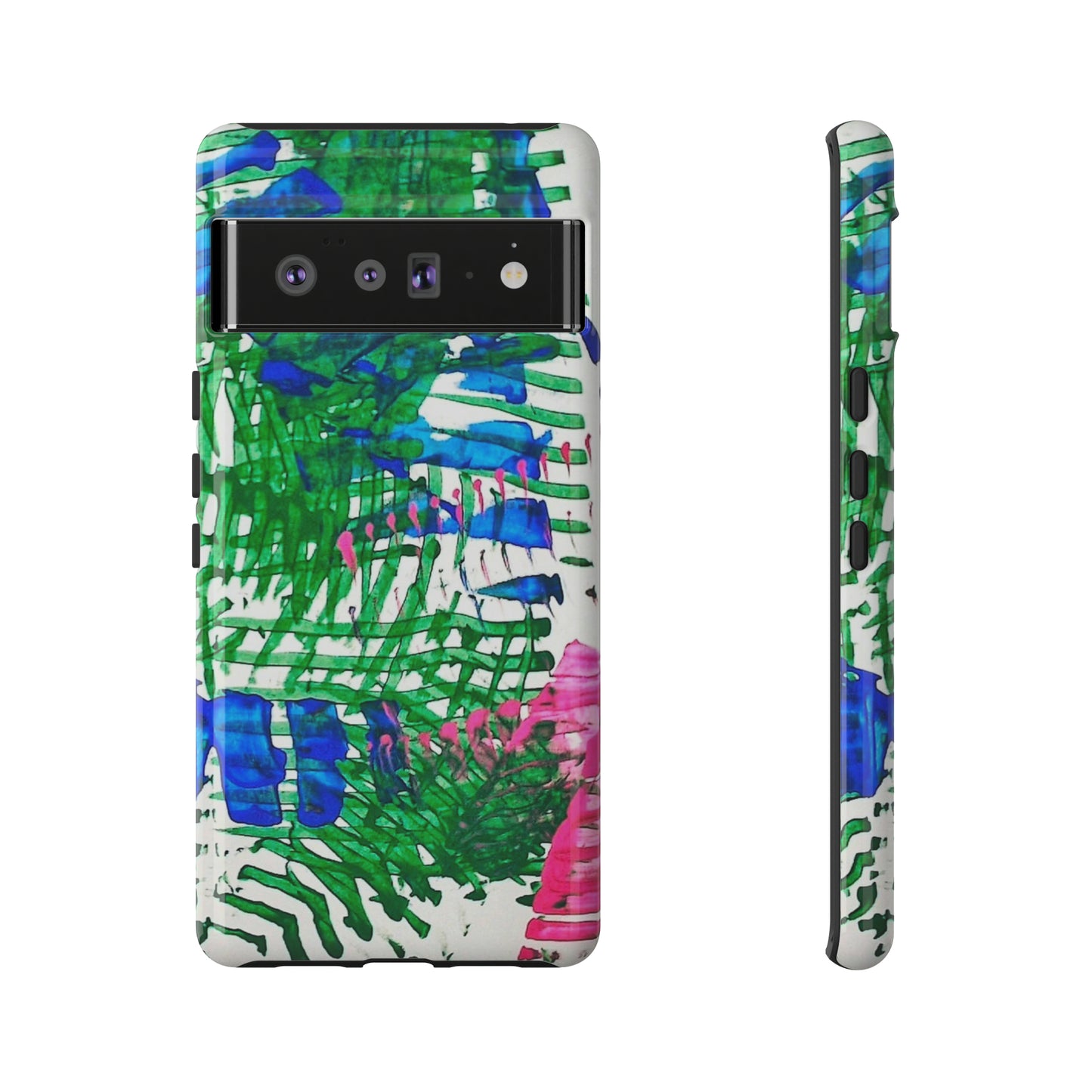 Nature-inspired painted premium-quality protective phone cases