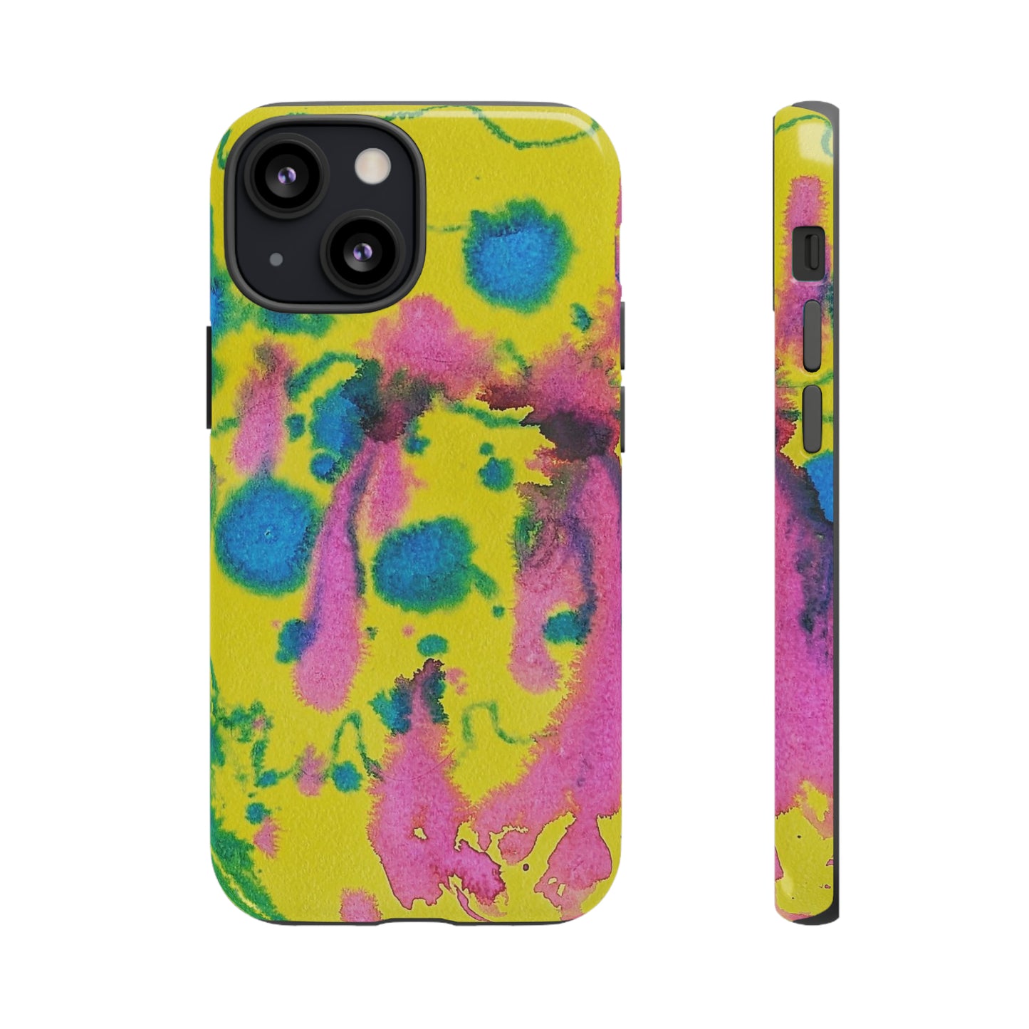 Color splashed premium-quality phone cases