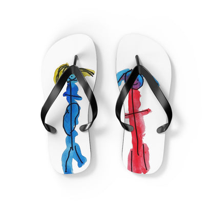 Watercolor Friends Flip Flops